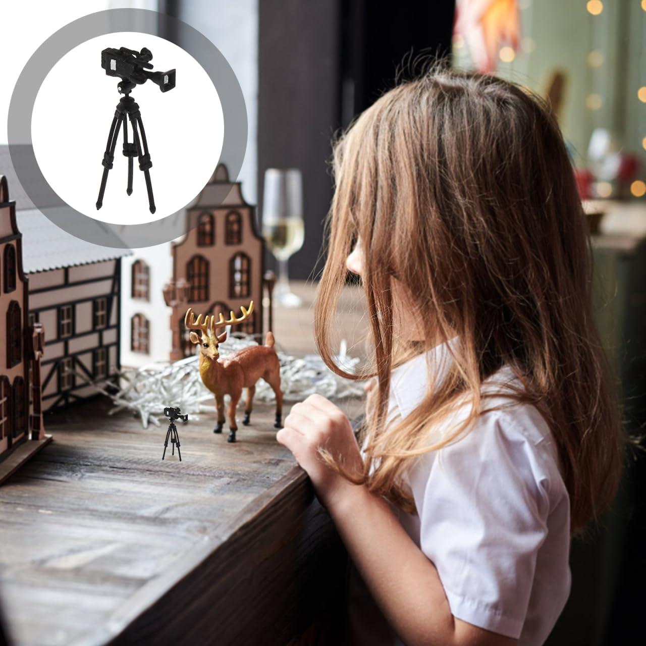 Soporte de trípode miniatura ifundom para casas de muñecas