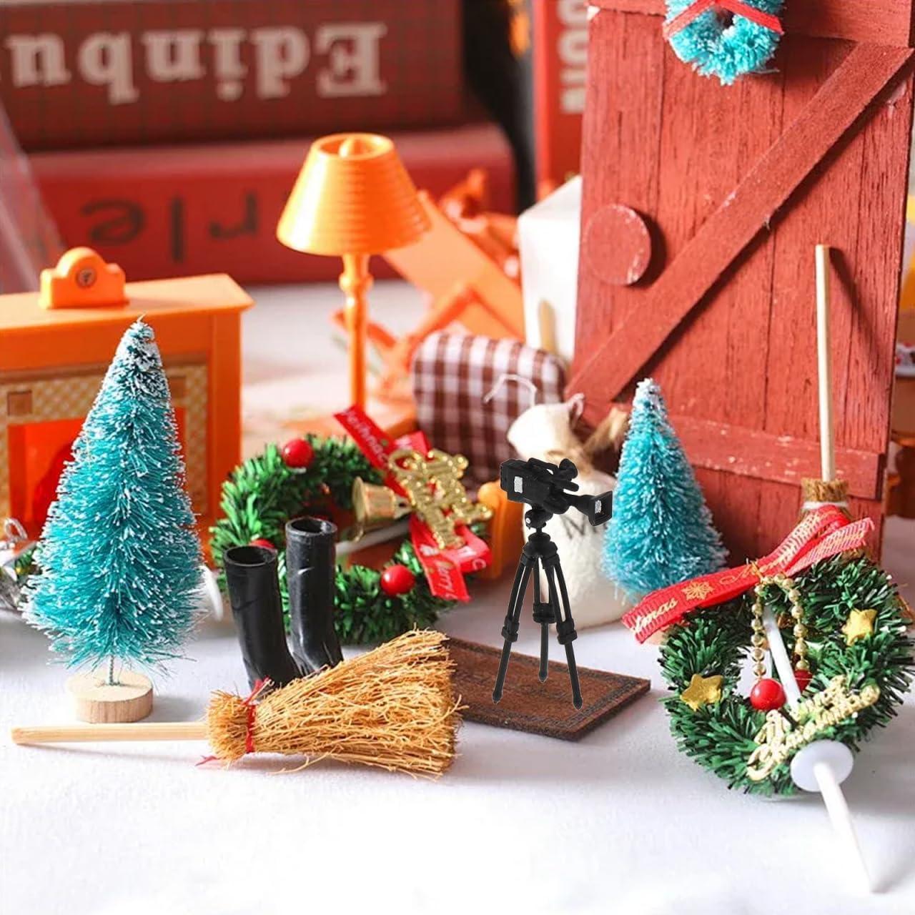 Soporte de trípode miniatura ifundom para casas de muñecas