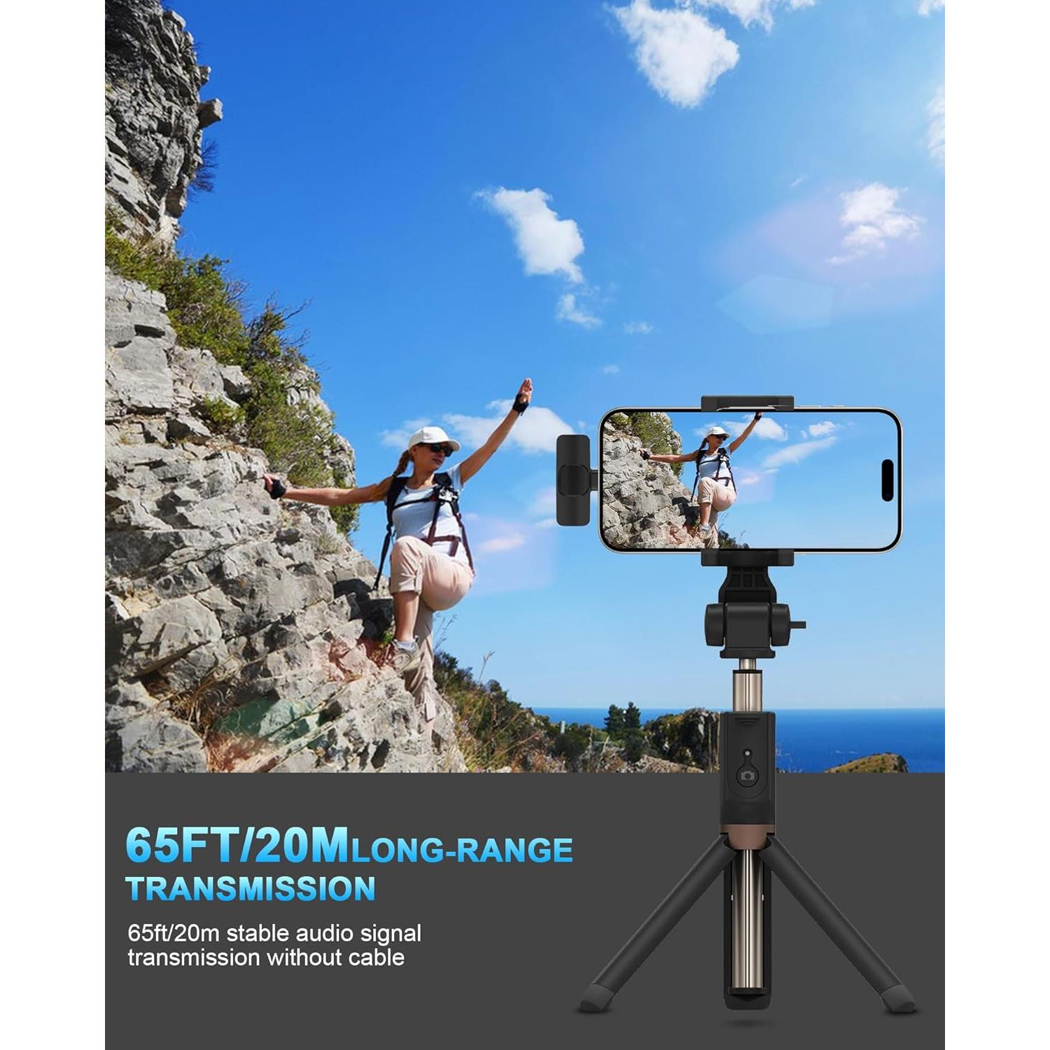 Micrófono Lavalier Inalámbrico Bordsek K1 USB-C para iPhone y Android