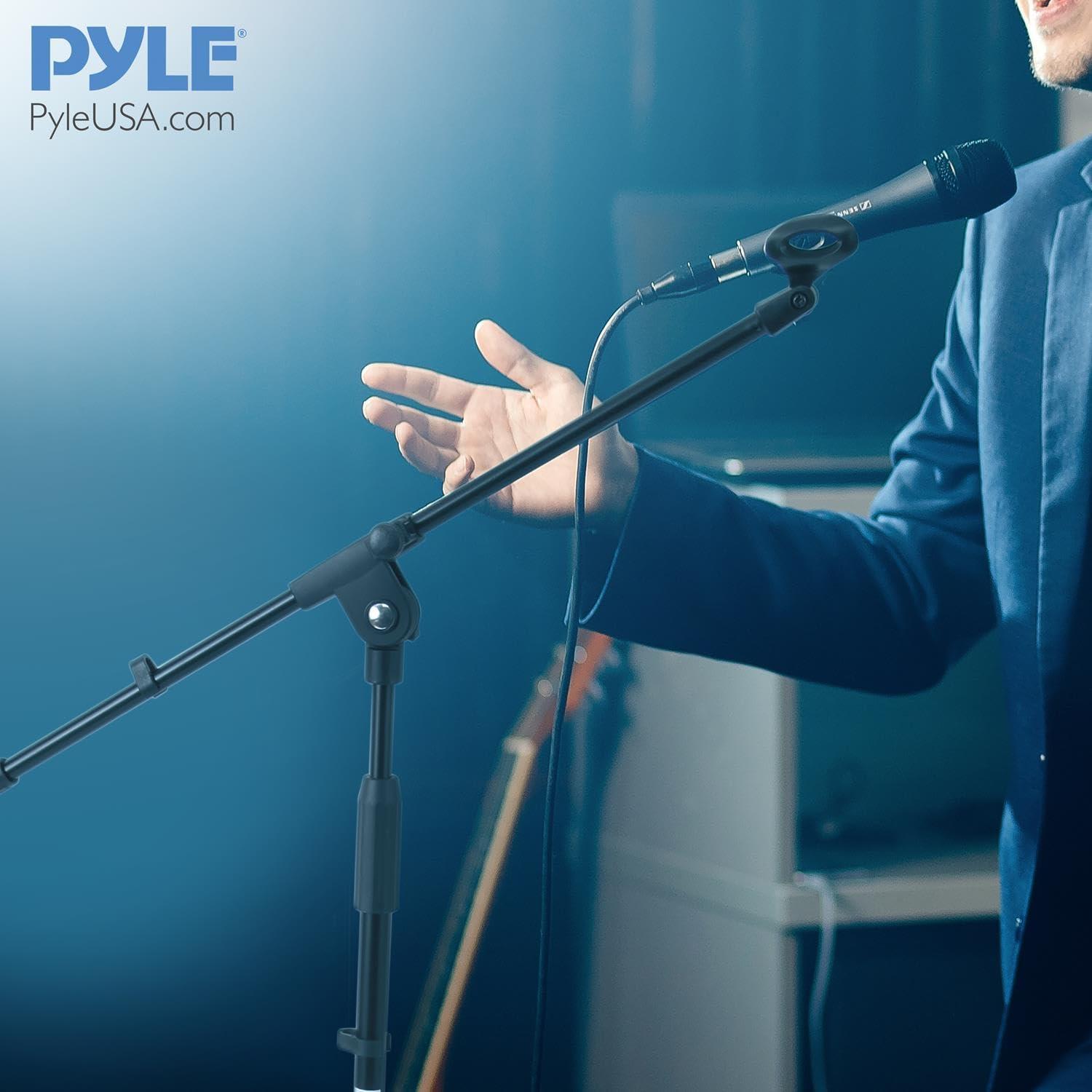 Soporte de Micrófono Pyle PMKS3 Plegable en Trípode Ajustable 95-165 cm