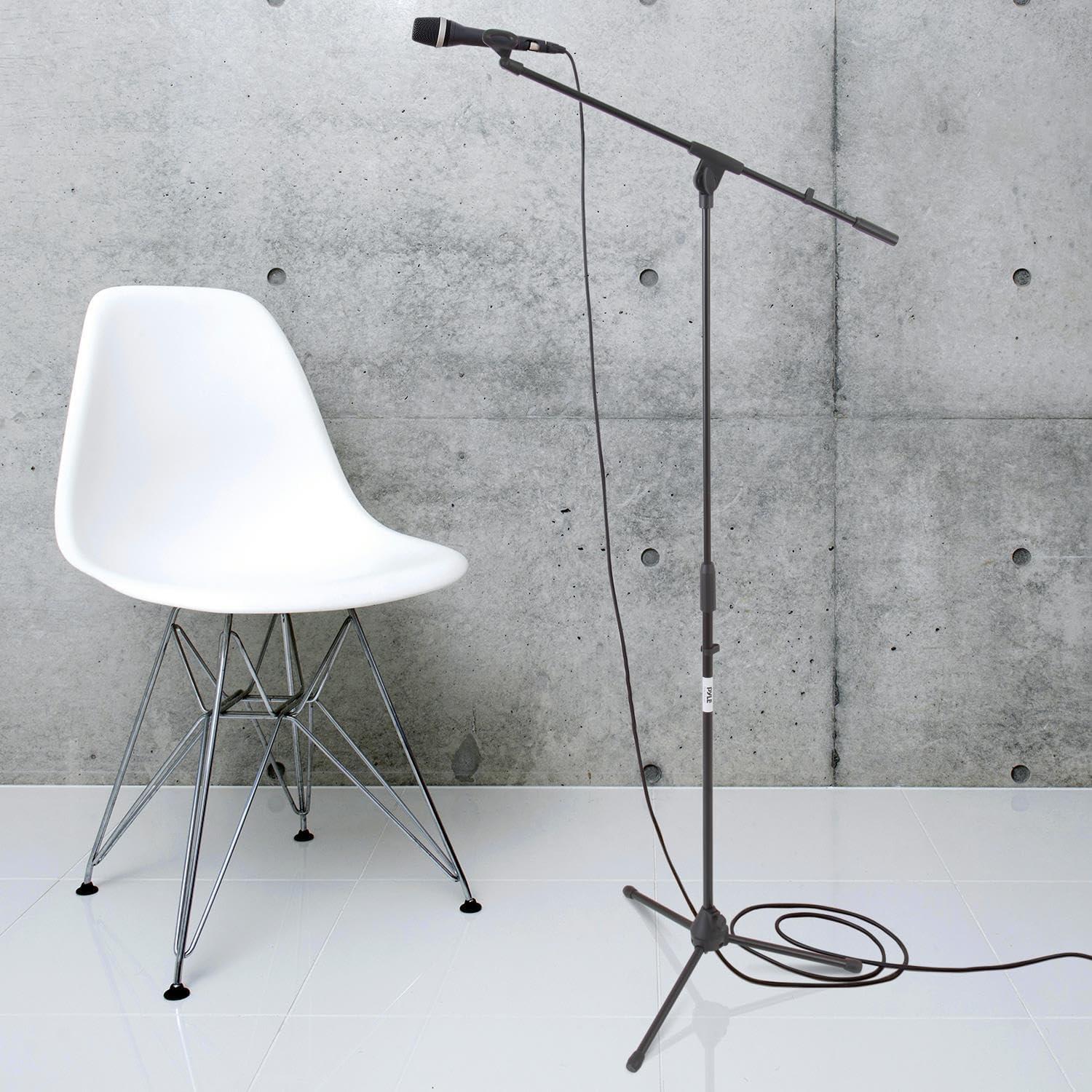 Soporte de Micrófono Pyle PMKS3 Plegable en Trípode Ajustable 95-165 cm