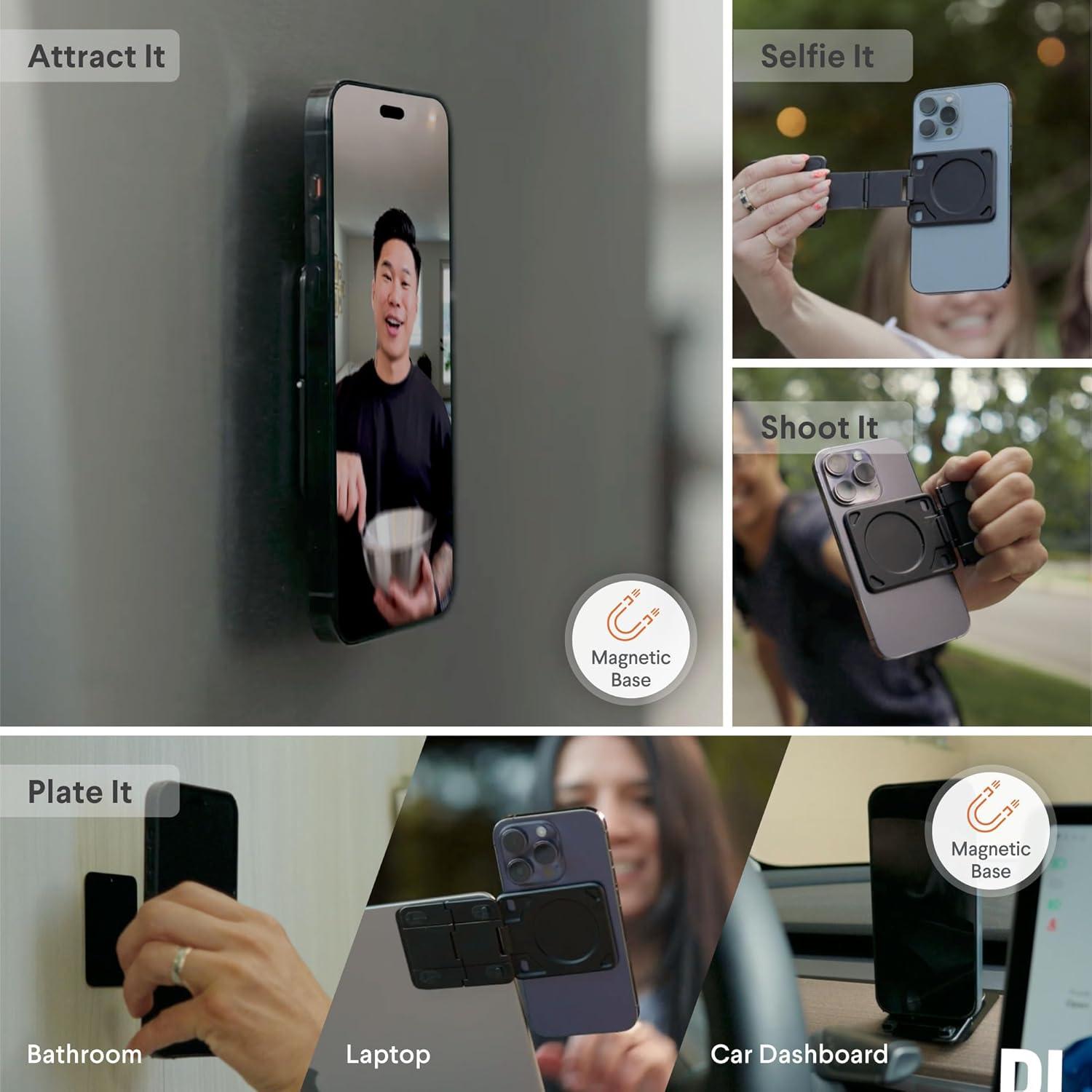 Soporte Magnético Kenu Stance+ 10 en 1 para Móvil Negro