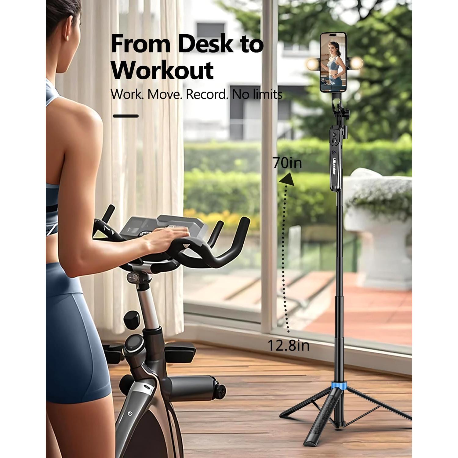 Trípode UBeesize 70'' con Seguimiento Automático y Luz LED