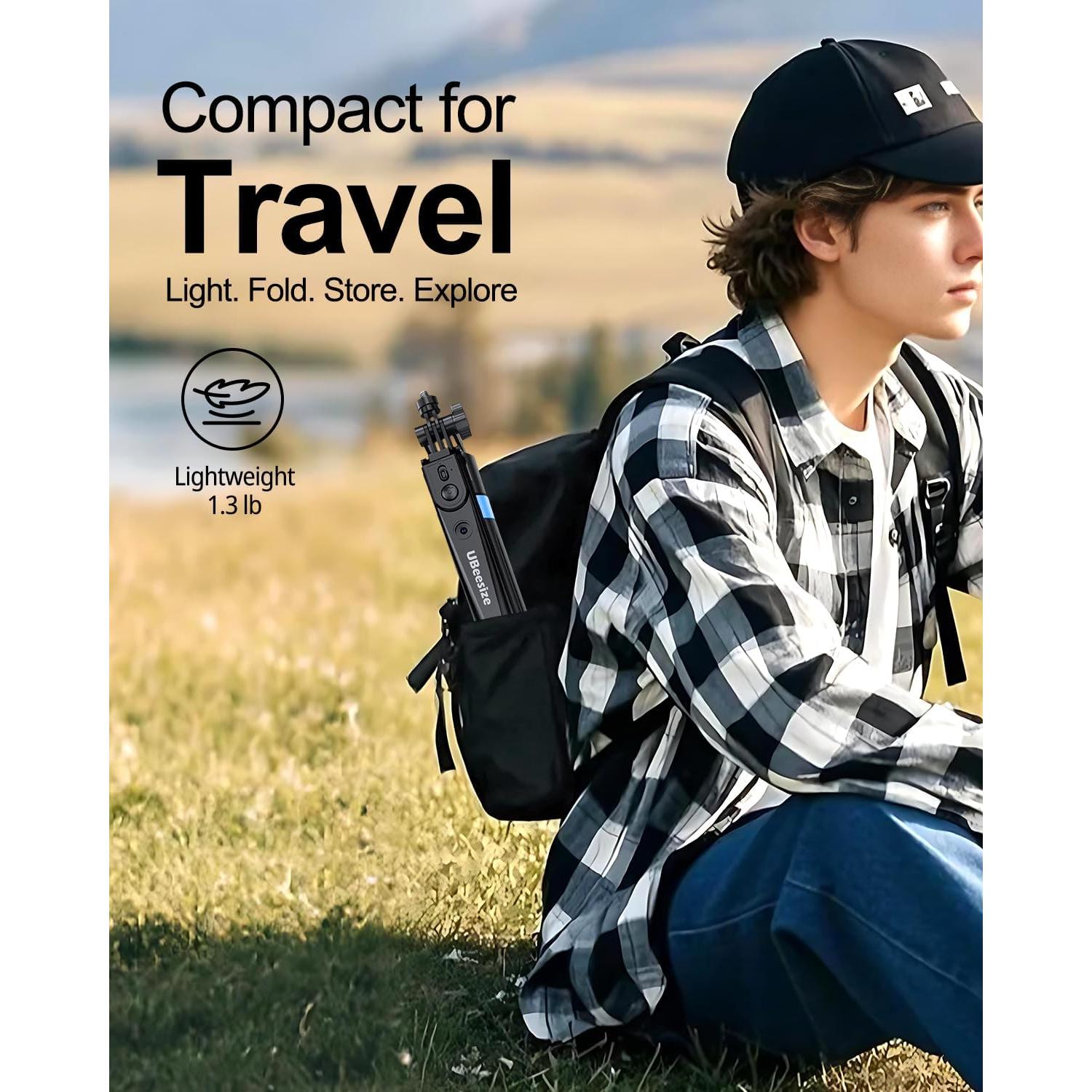 Trípode UBeesize 70'' con Seguimiento Automático y Luz LED