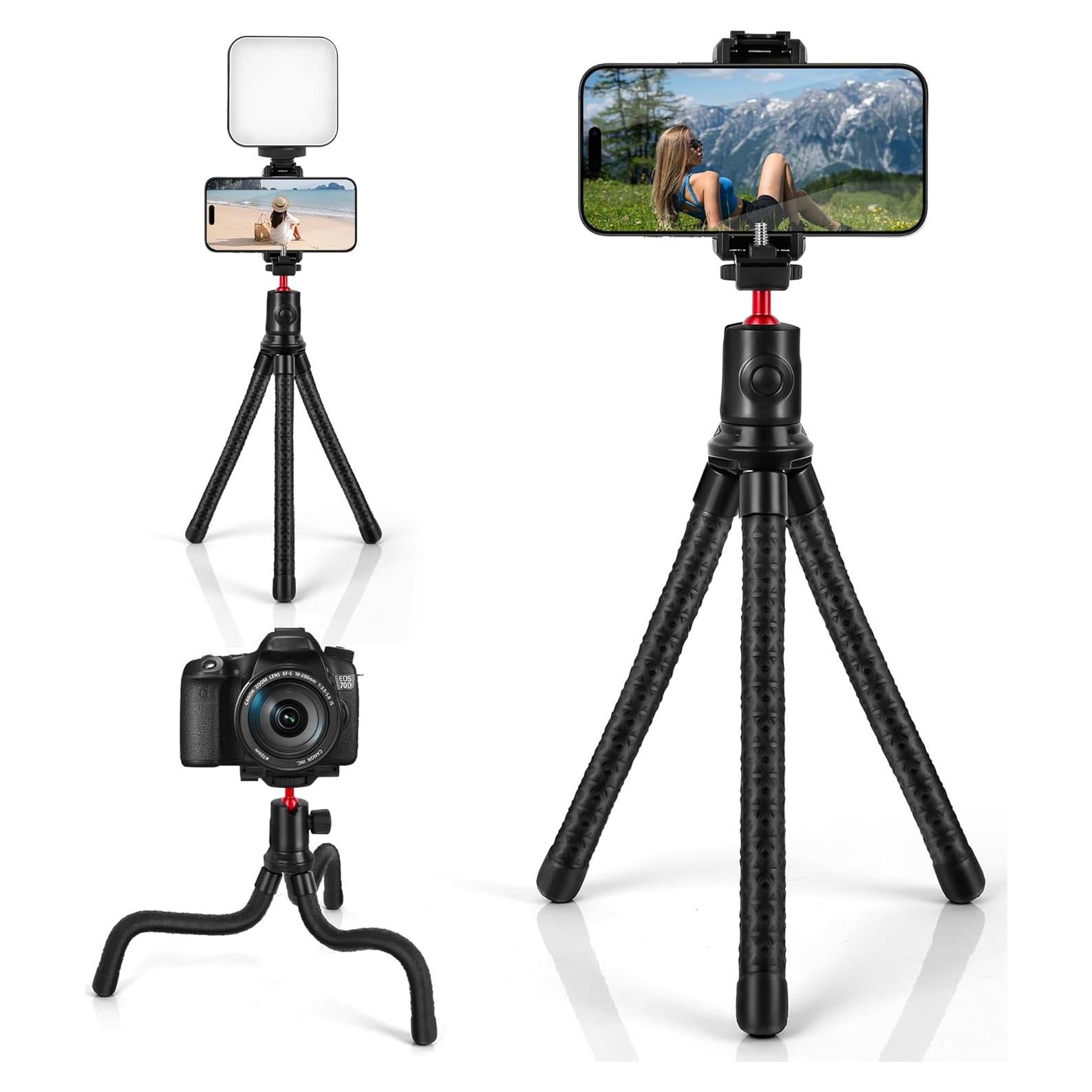 Trípode Flexible Zeadio DV-HDE-HC13 para Cámara y Teléfono