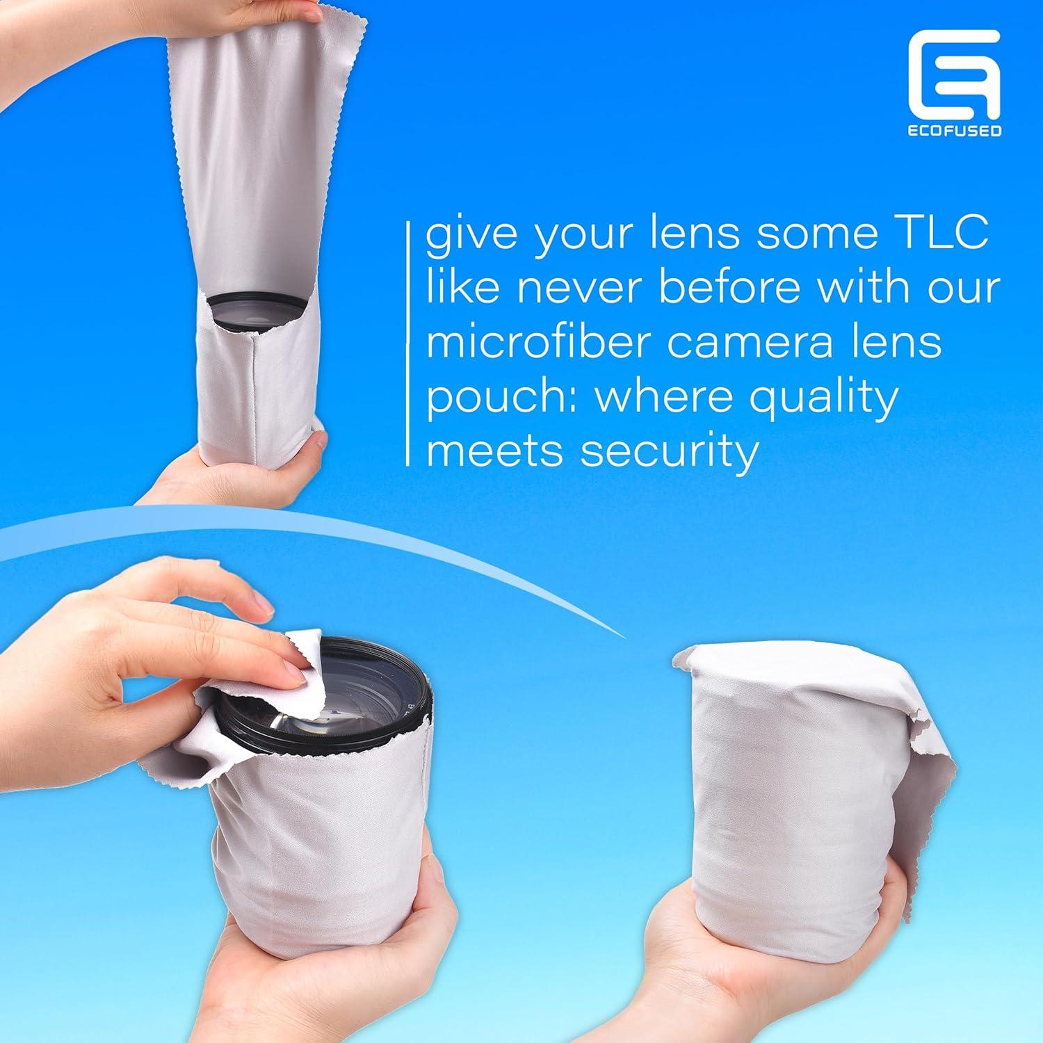 Bolsas de Lente de Microfibra Eco-Fused - Paquete de 4