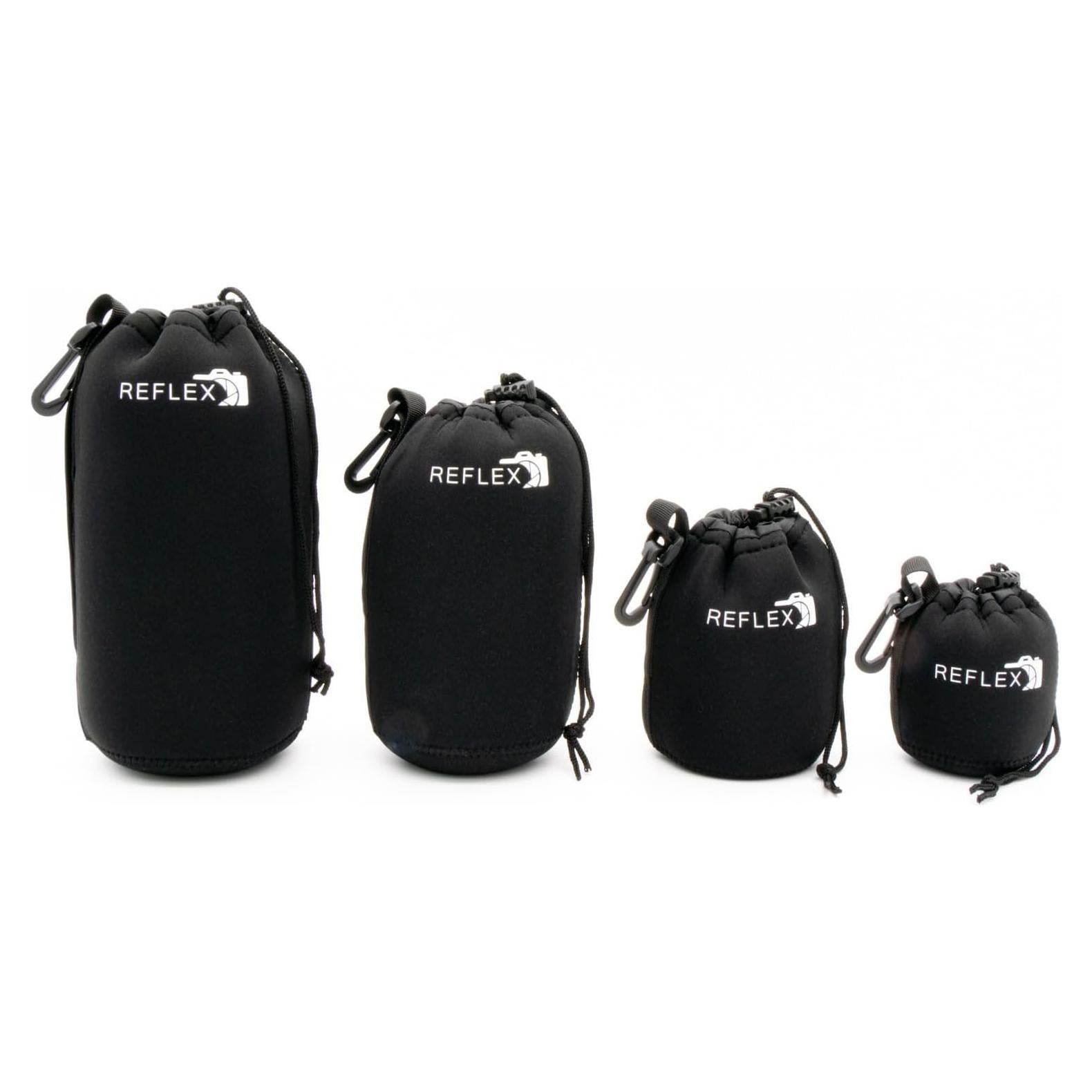 Bolsas de Lente Acolchadas Reflex Camera 4 Pzs S/M/L/XL