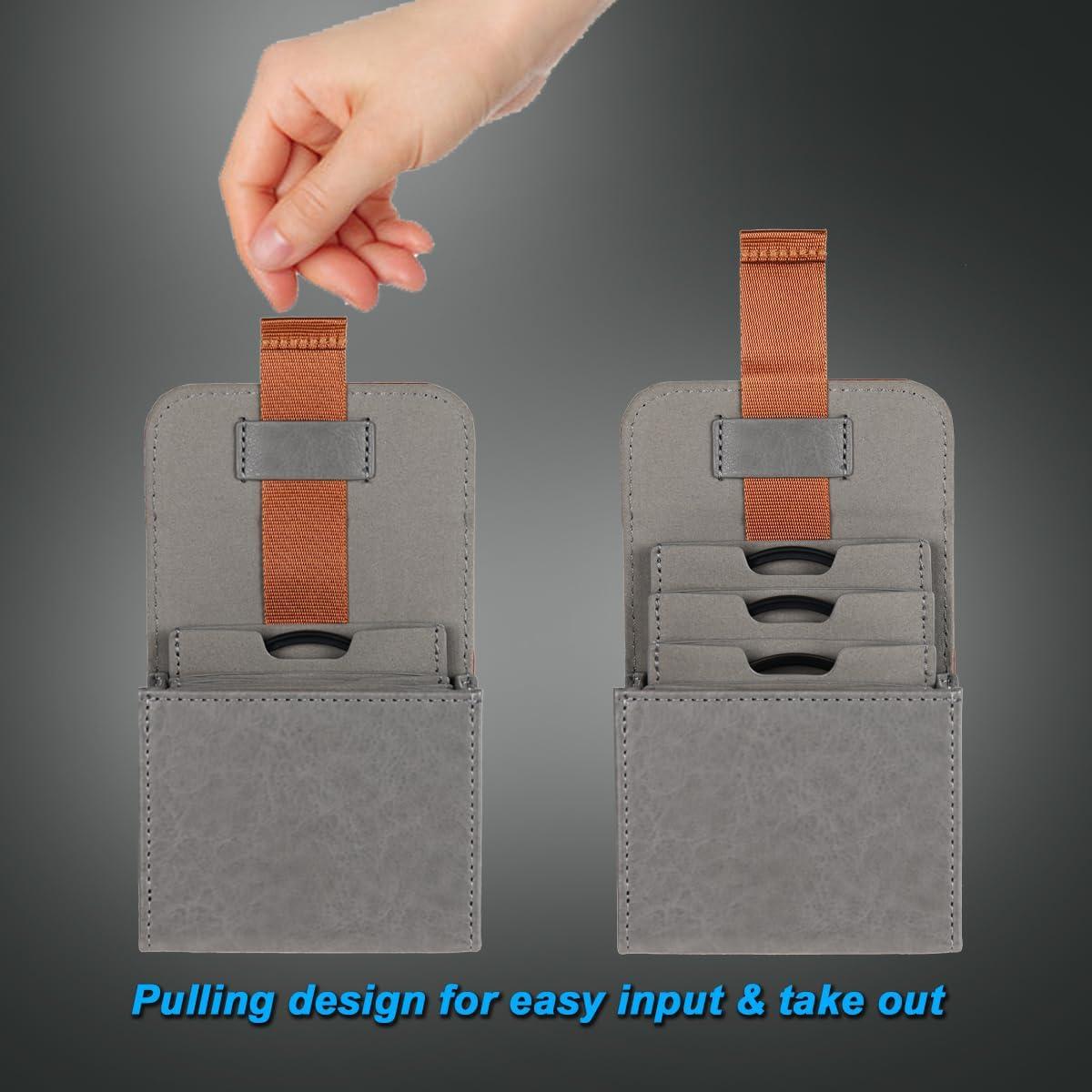 Funda de Filtro de Lente SIOTI 4 Bolsillos Cuero 62mm