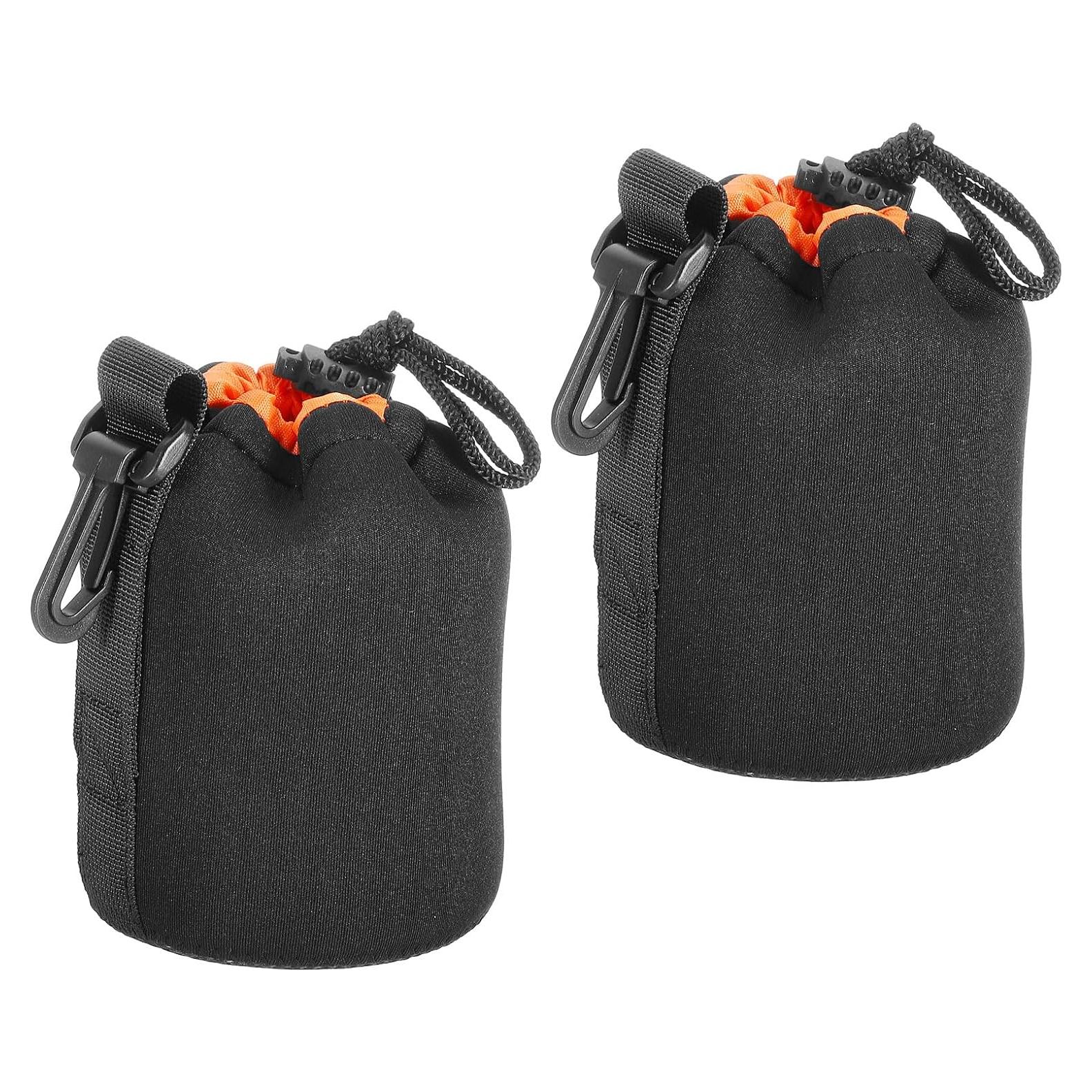 Bolsa para Lentes de Cámara PATIKIL Neopreno 2 Pcs 8.4x14cm