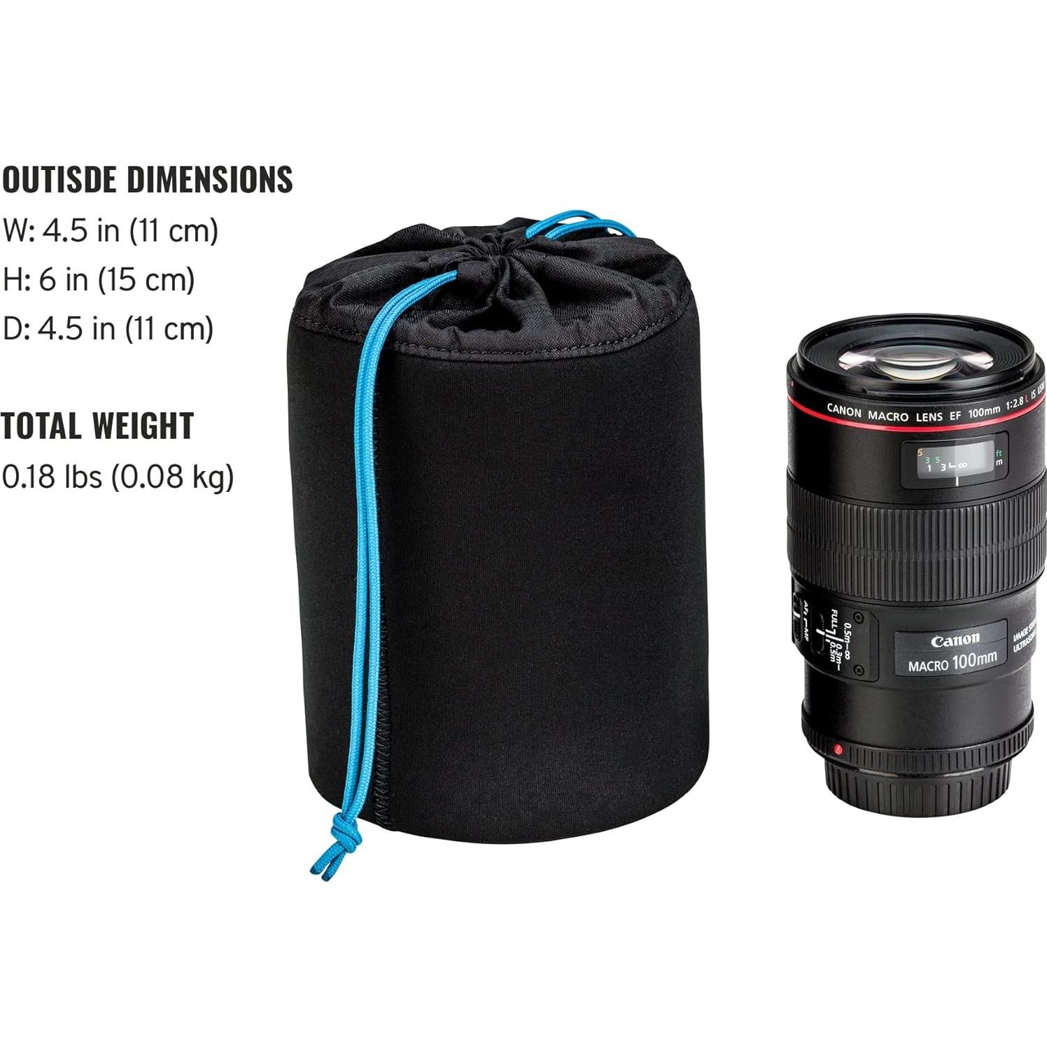 Bolsa Suave para Lente Tenba 15x11 cm Neopreno Protector