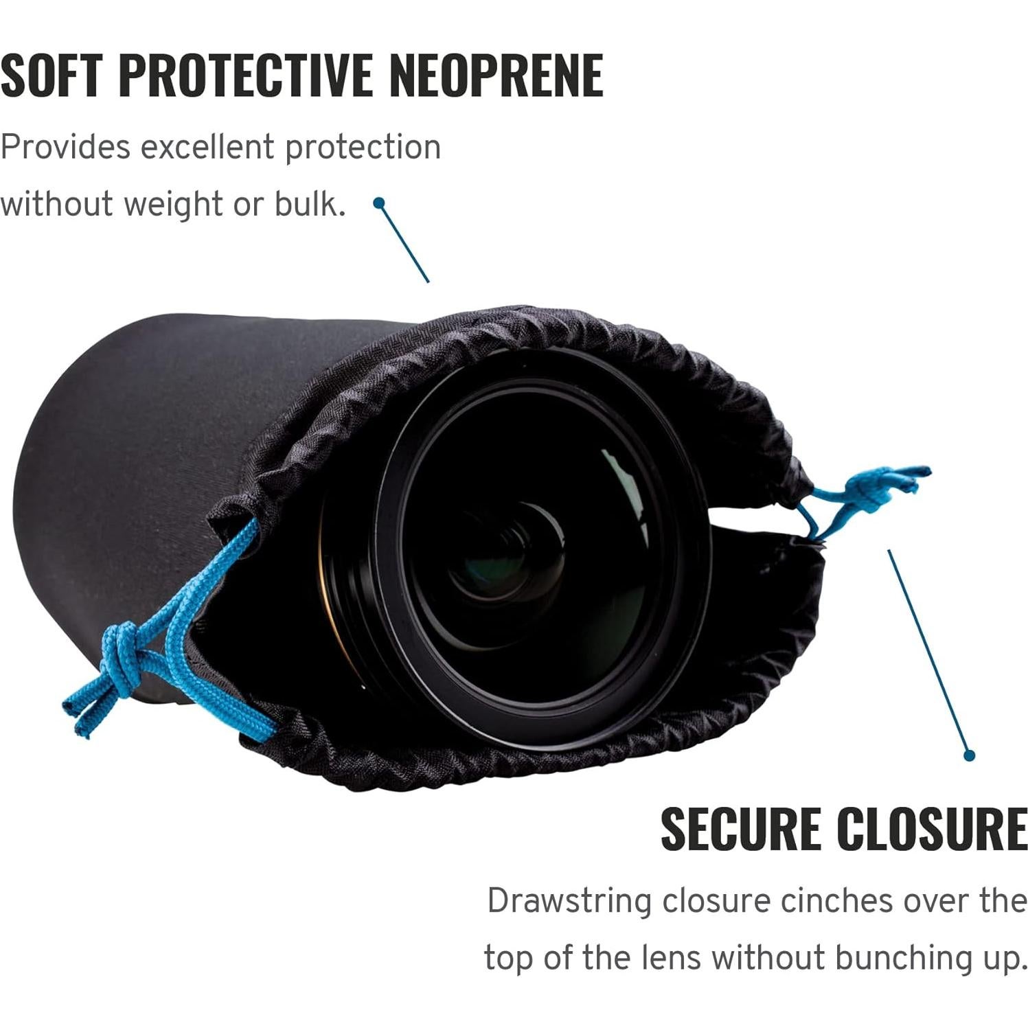 Bolsa Suave para Lente Tenba 15x11 cm Neopreno Protector