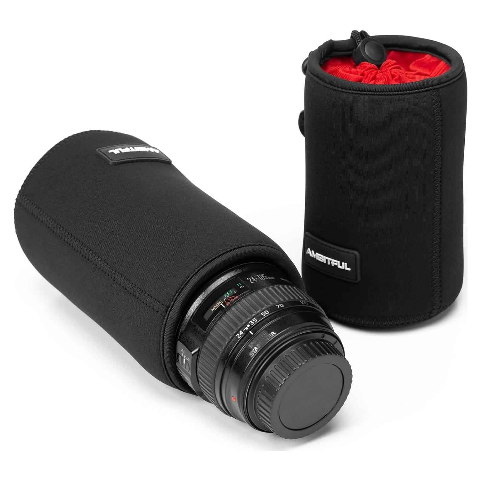 Bolsa para Lentes de Cámara AMBITFUL LP-10 Impermeable 10cm