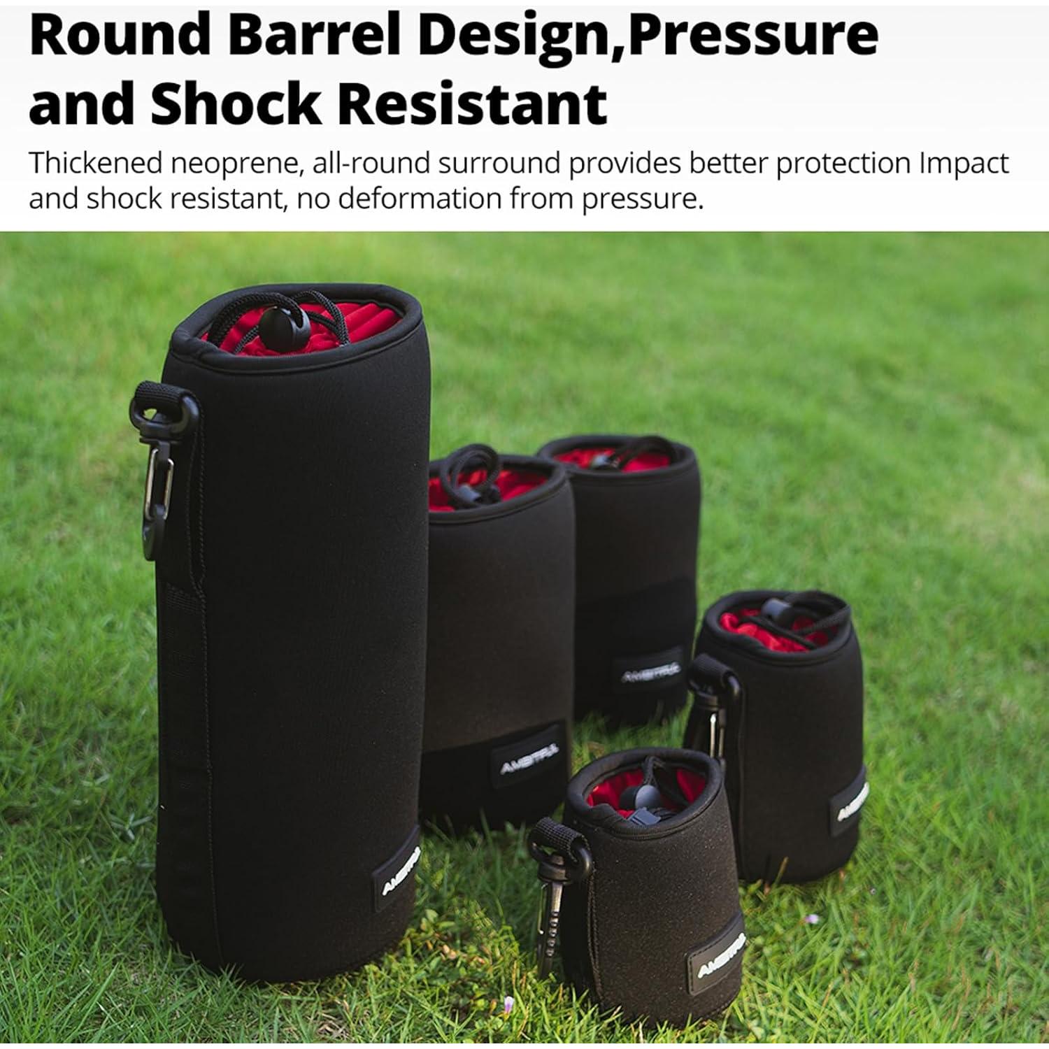 Bolsa para Lentes de Cámara AMBITFUL LP-10 Impermeable 10cm