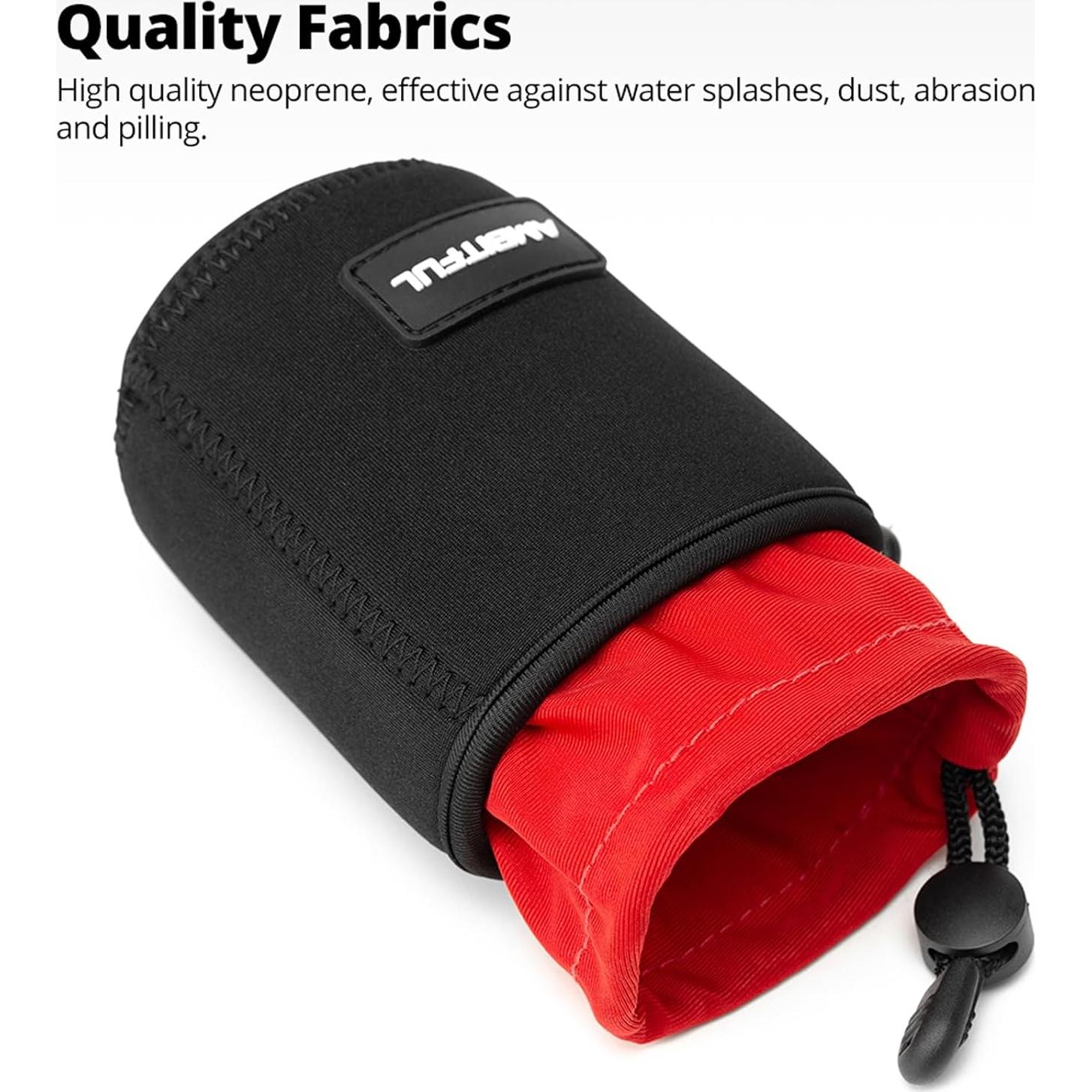 Bolsa para Lentes de Cámara AMBITFUL LP-10 Impermeable 10cm
