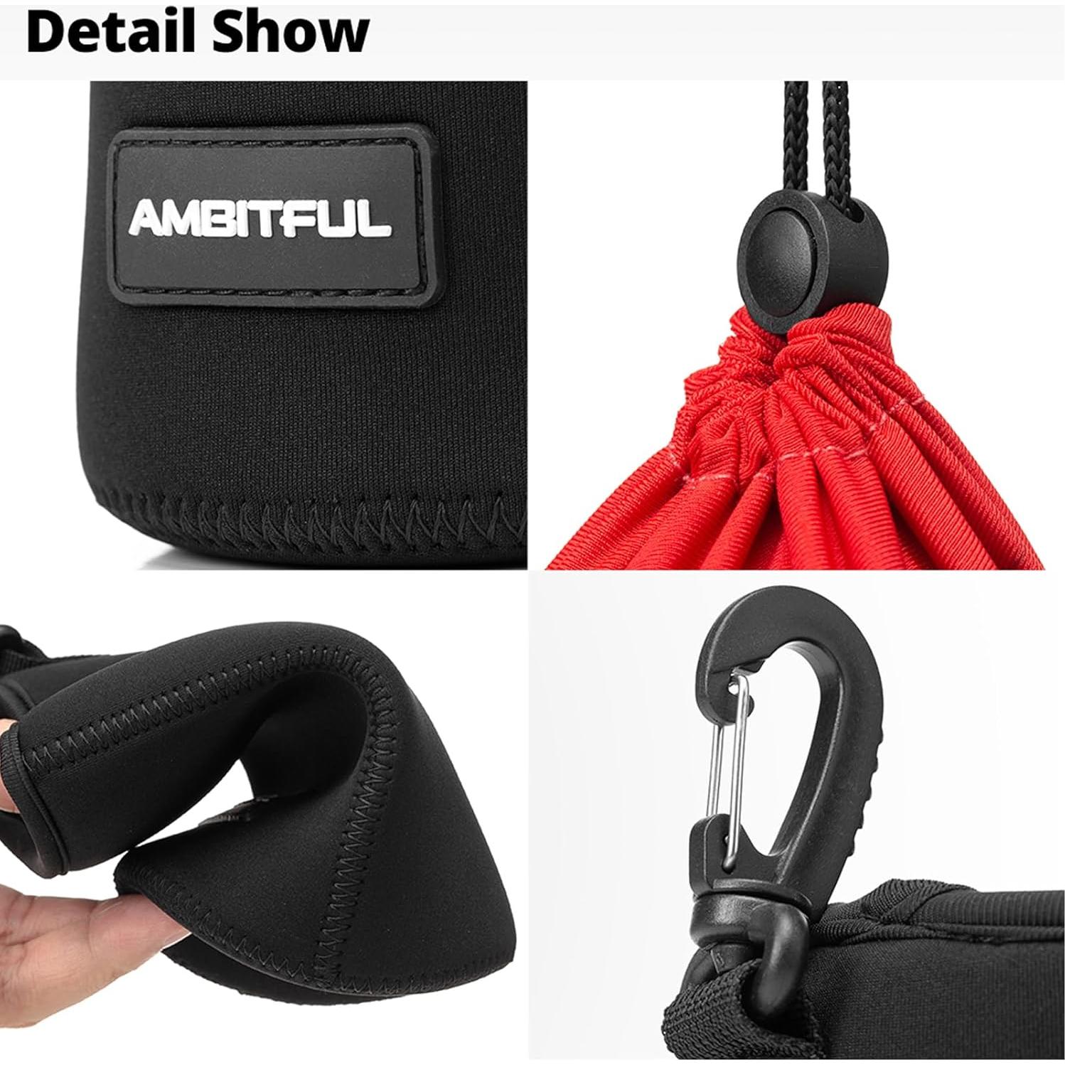 Bolsa para Lentes de Cámara AMBITFUL LP-10 Impermeable 10cm