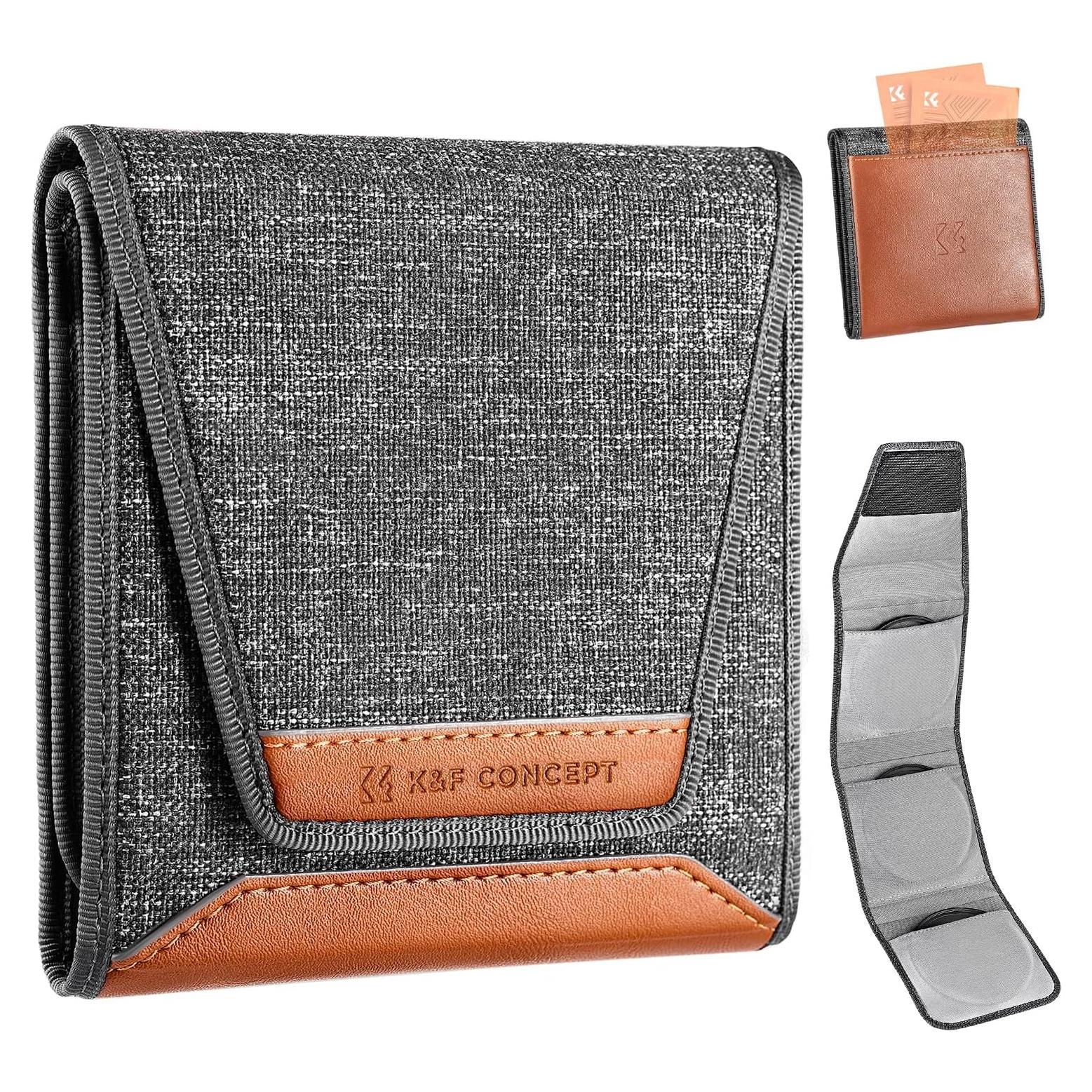 Funda de Filtro de Lente K&F Concept para 3 Filtros hasta 82mm