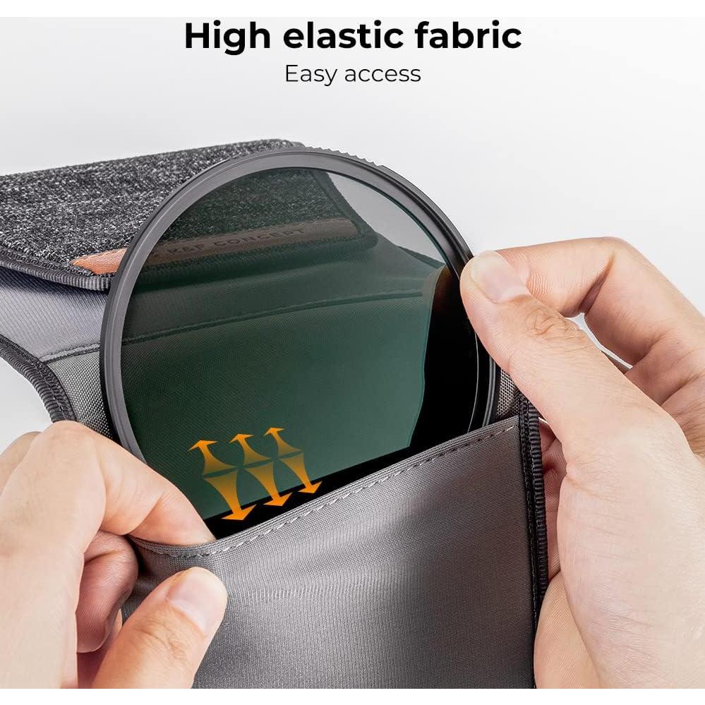 Funda de Filtro de Lente K&F Concept para 3 Filtros hasta 82mm