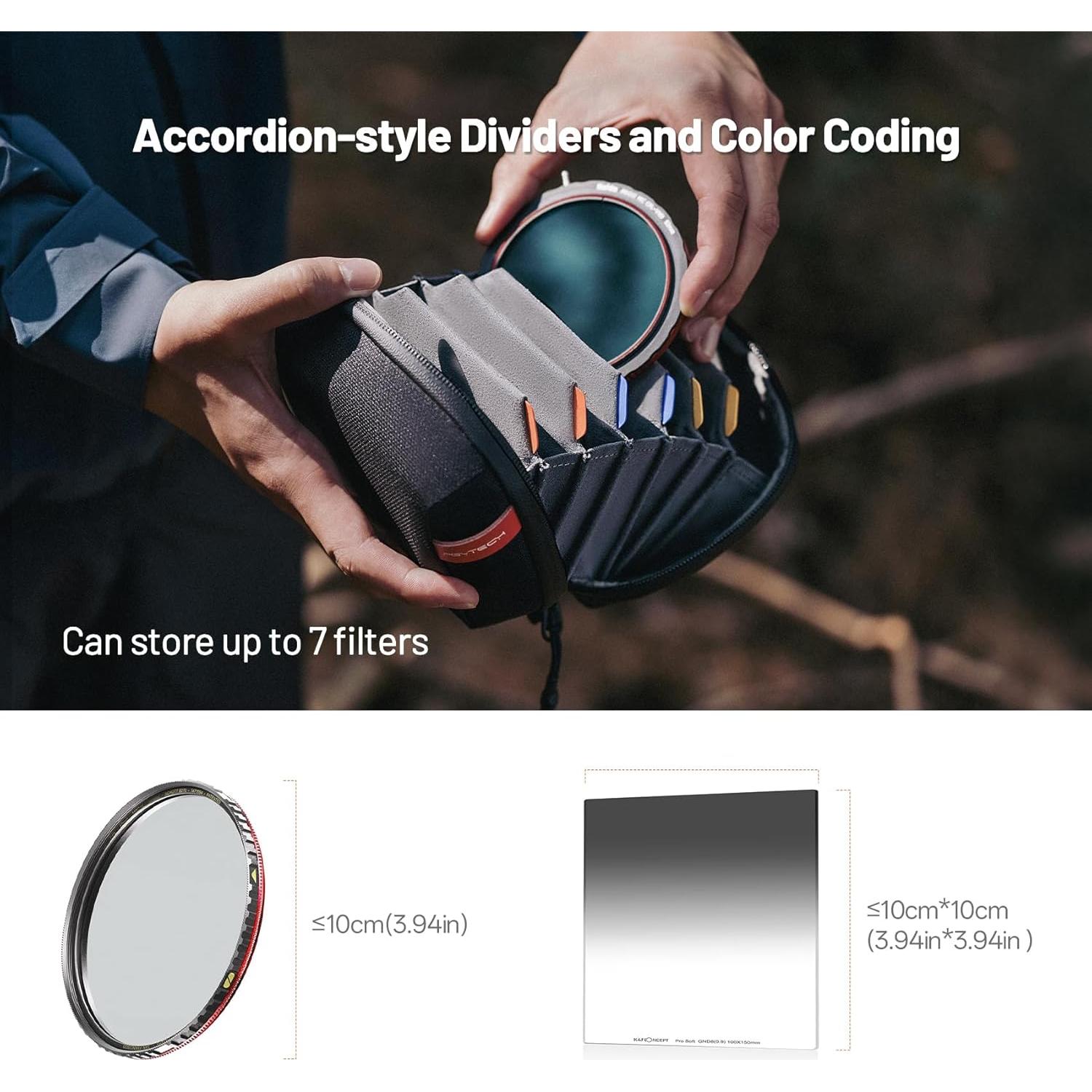 Funda de Filtro Duro PGYTECH para Filtros de 10cm - Impermeable