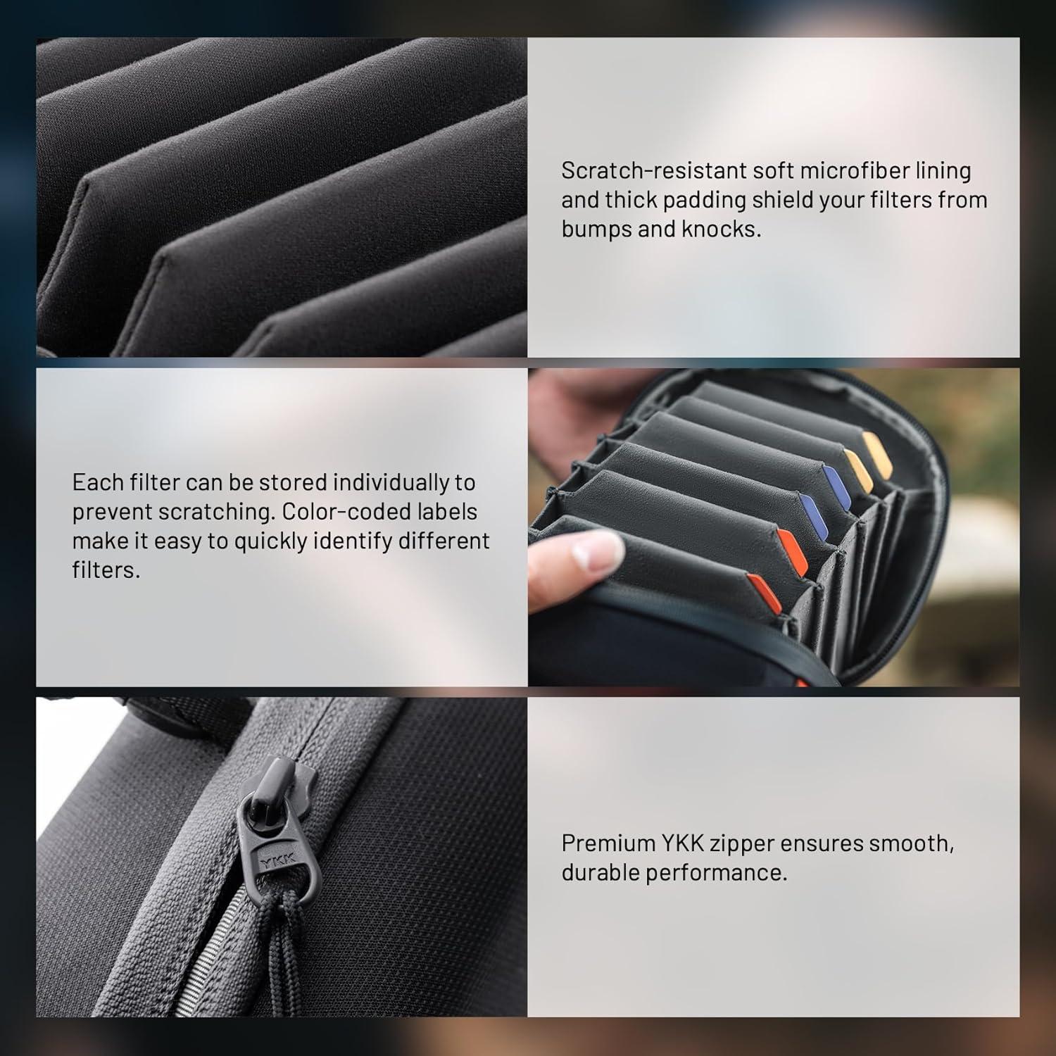 Funda de Filtro Duro PGYTECH para Filtros de 10cm - Impermeable