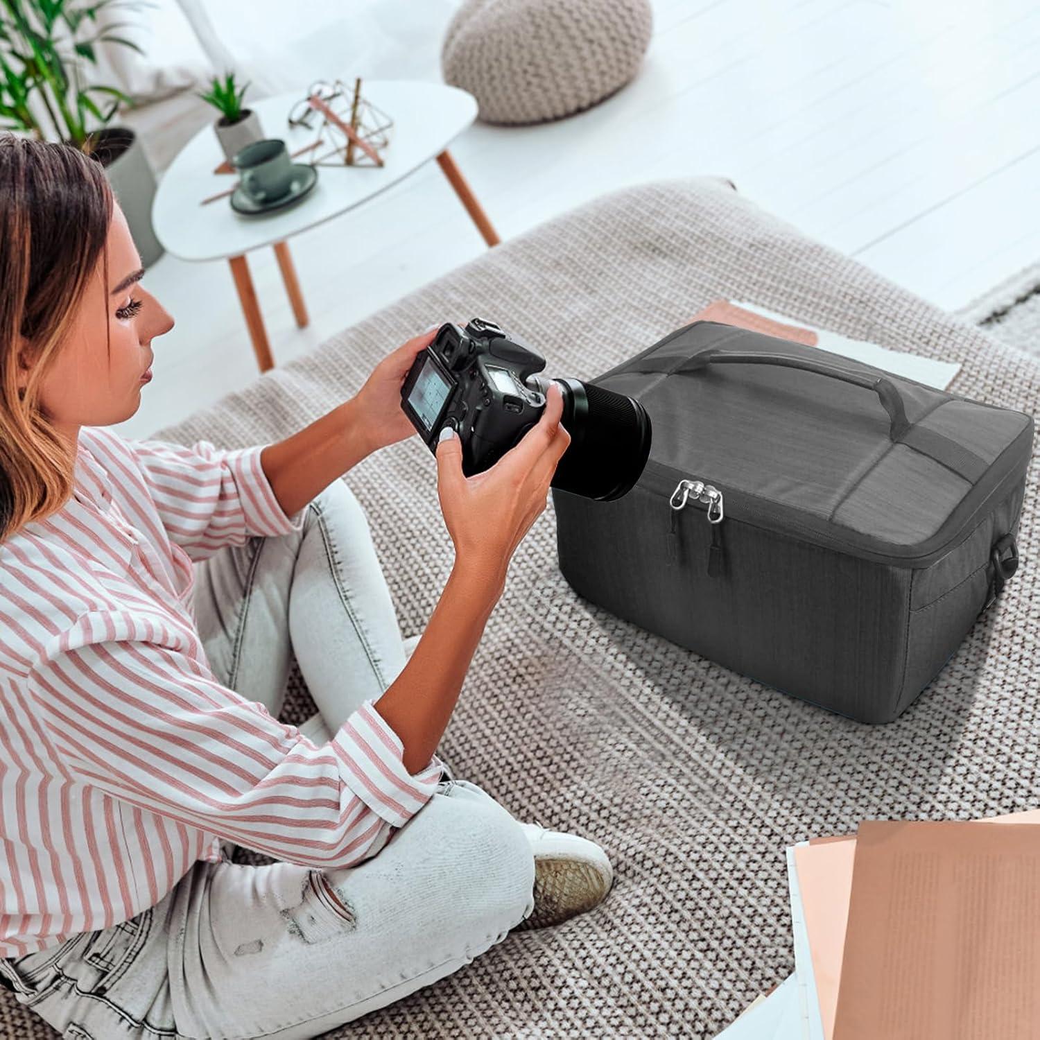 Bolsa de Inserción para Cámara DSLR Koolertron Negra 33x23x16cm