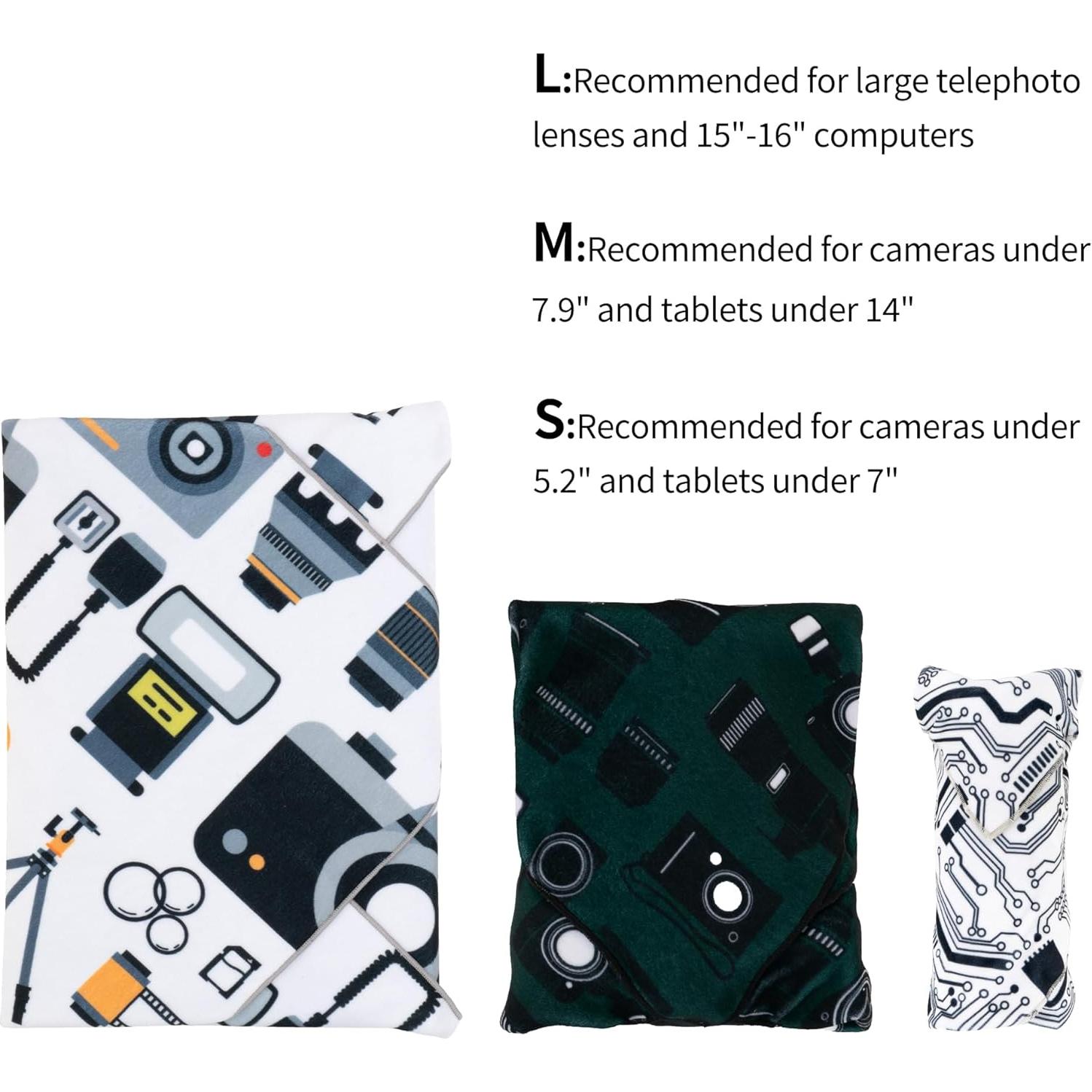 Paquete de 3 Envolturas Protectores para Cámara GCJUYA