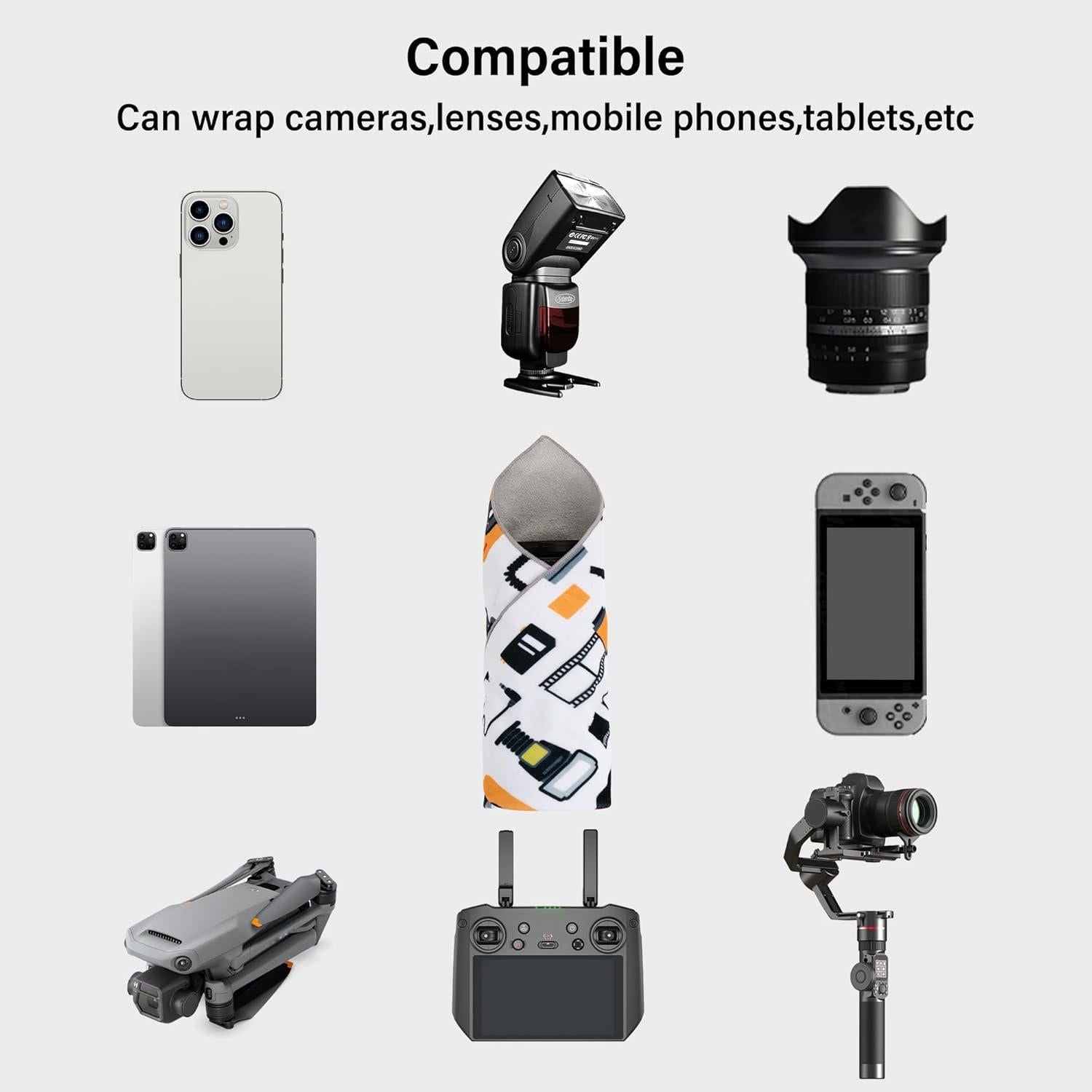 Paquete de 3 Envolturas Protectores para Cámara GCJUYA