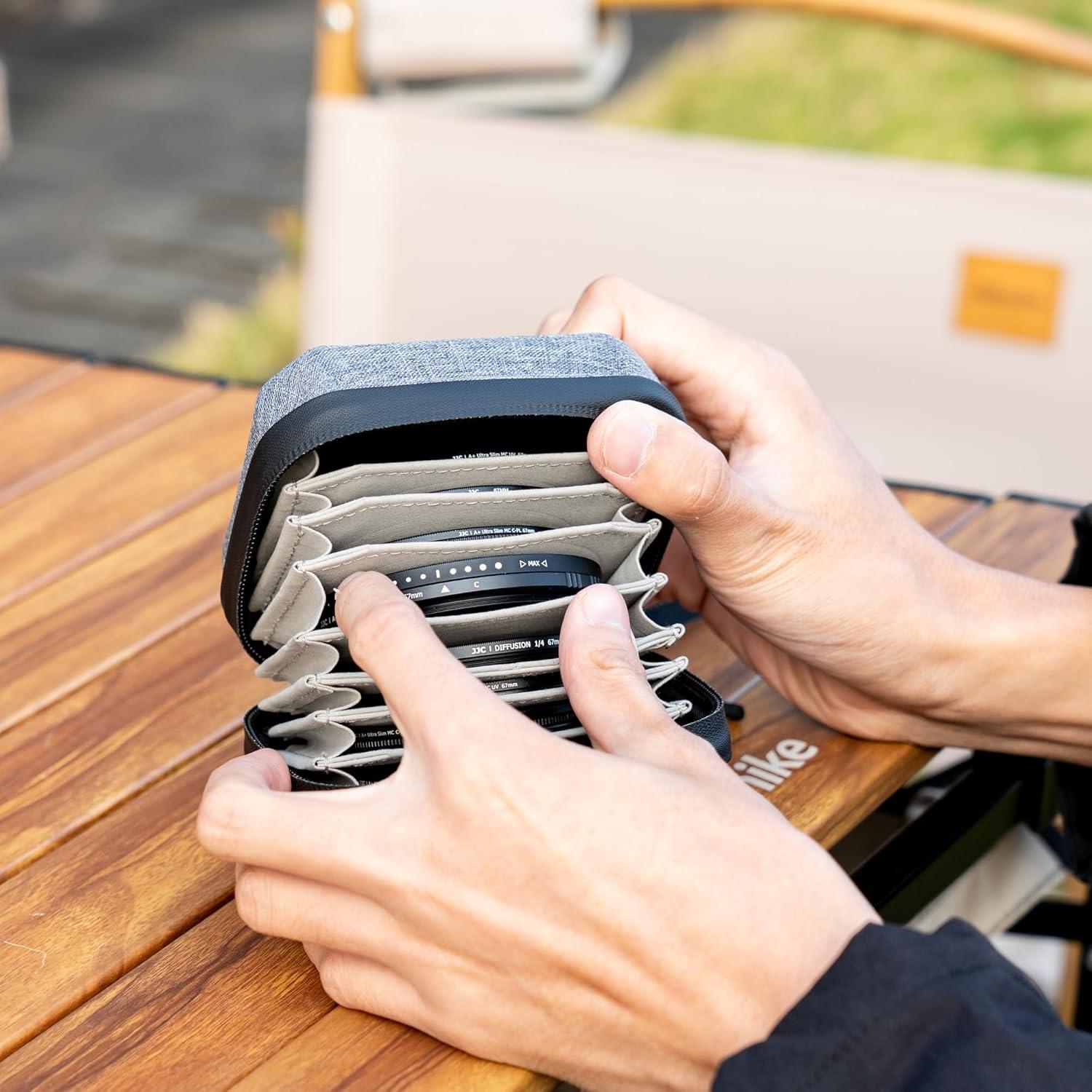 Funda de Filtro de Lente JJC para 10 Filtros de 67mm