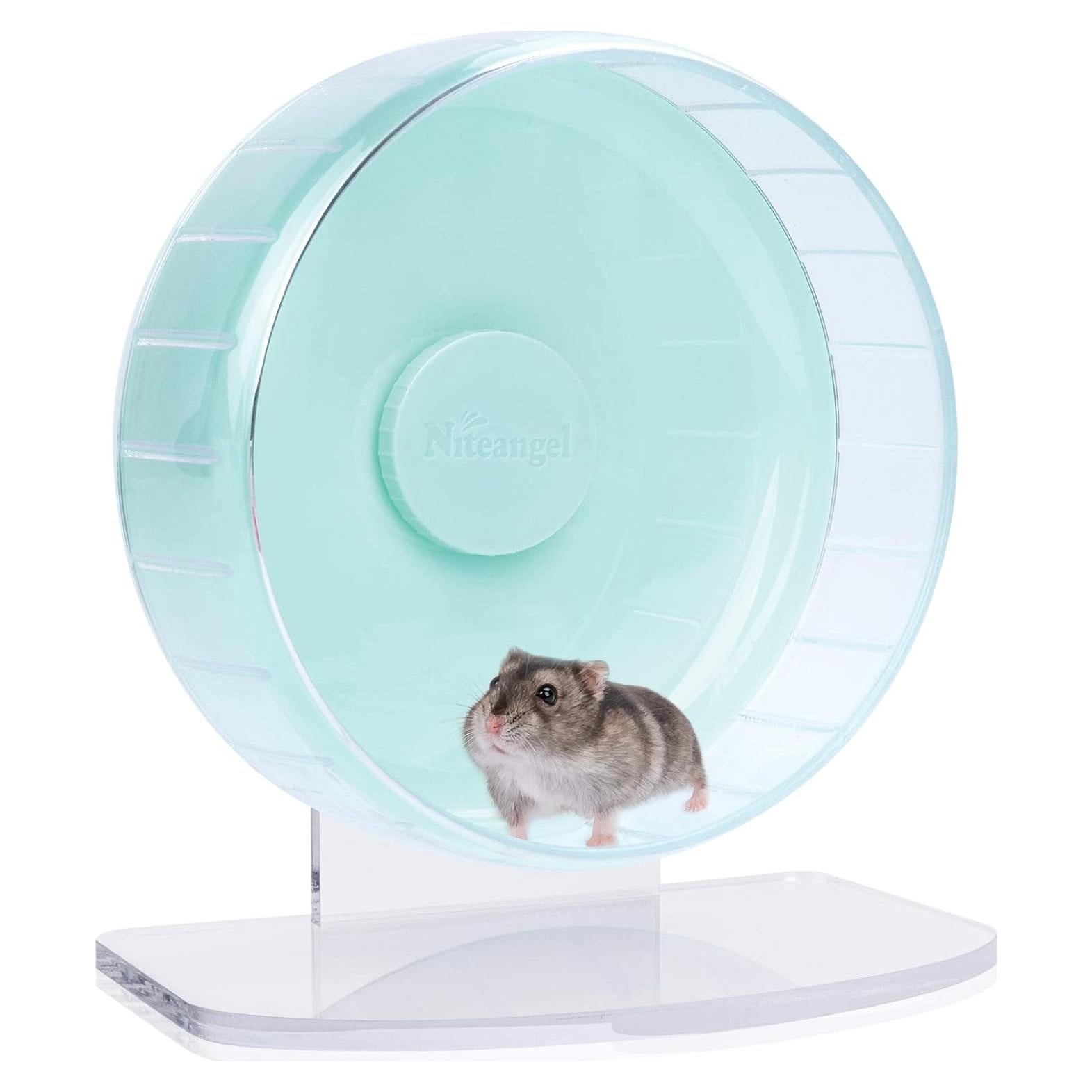 Rueda de Ejercicio para Hámster Niteangel 20.8 cm Verde Menta