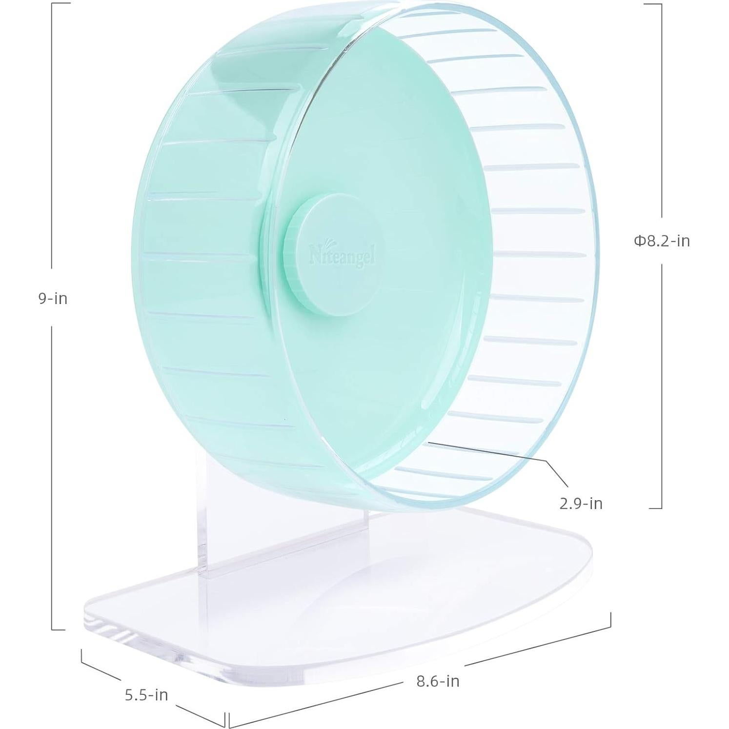 Rueda de Ejercicio para Hámster Niteangel 20.8 cm Verde Menta