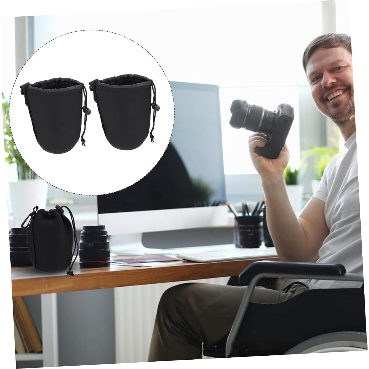 Bolsa de Neopreno para Lentes DSLR SHOWERORO 9.5x14cm