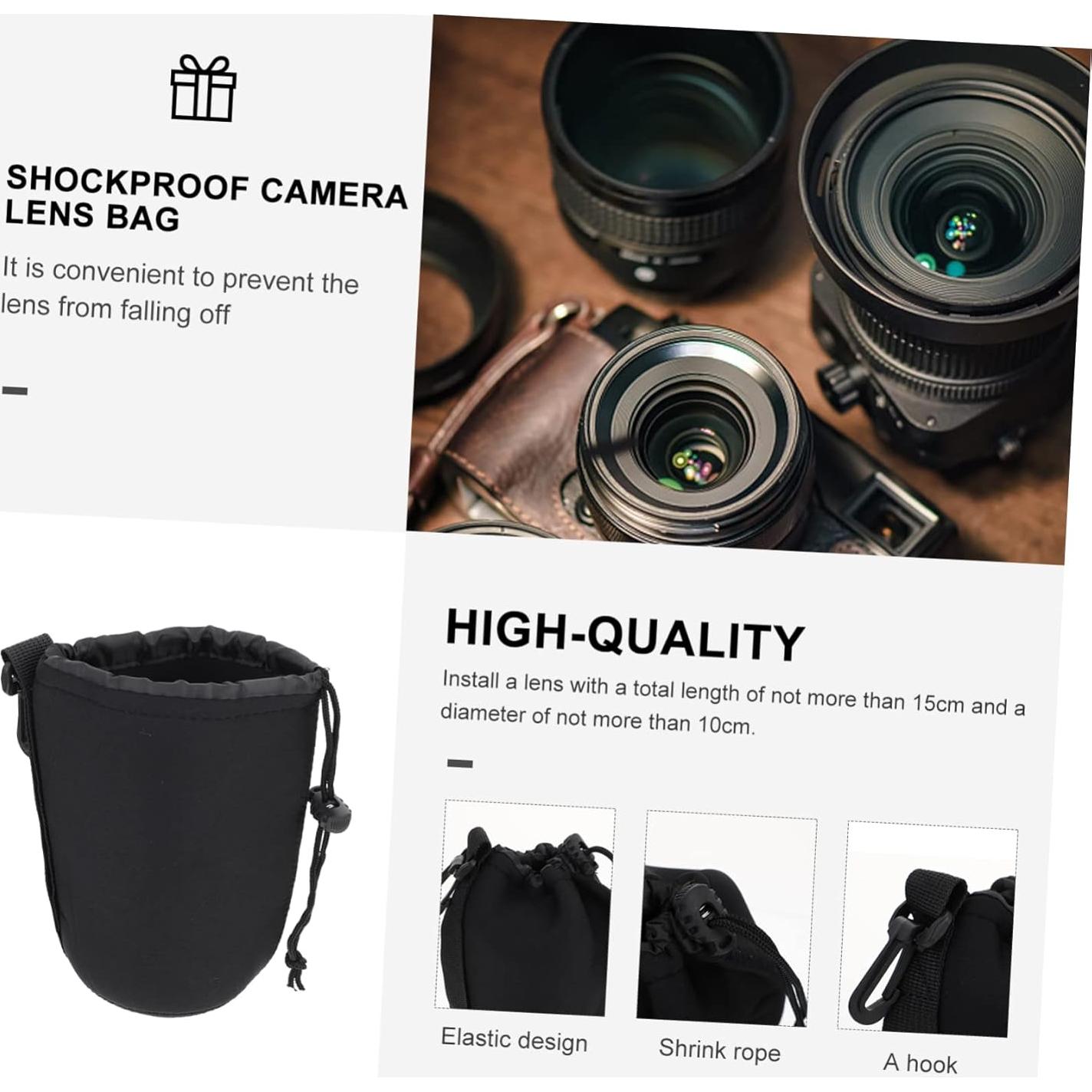 Bolsa de Neopreno para Lentes DSLR SHOWERORO 9.5x14cm