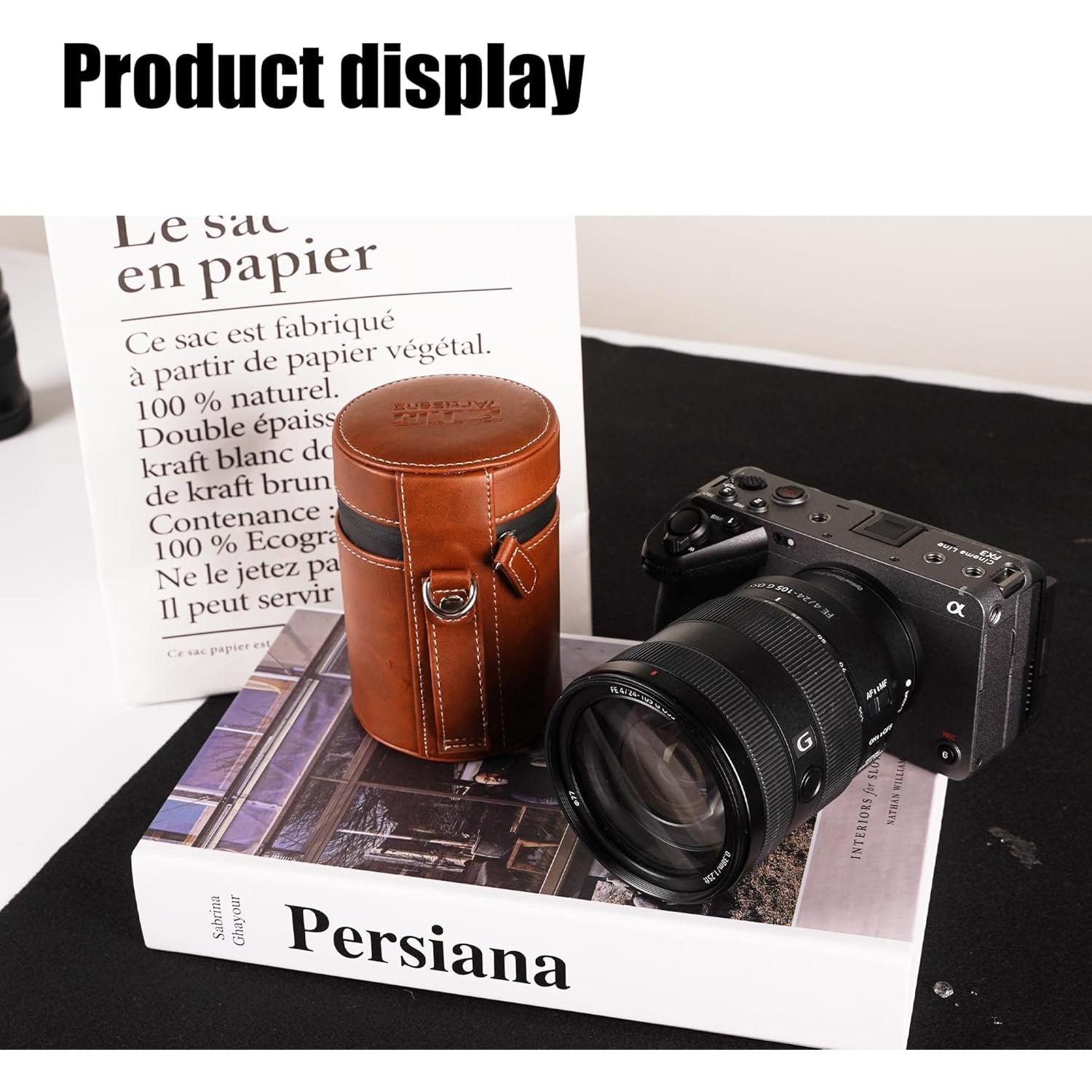 Bolsa de Protección para Lente 7artisans de Cuero Impermeable