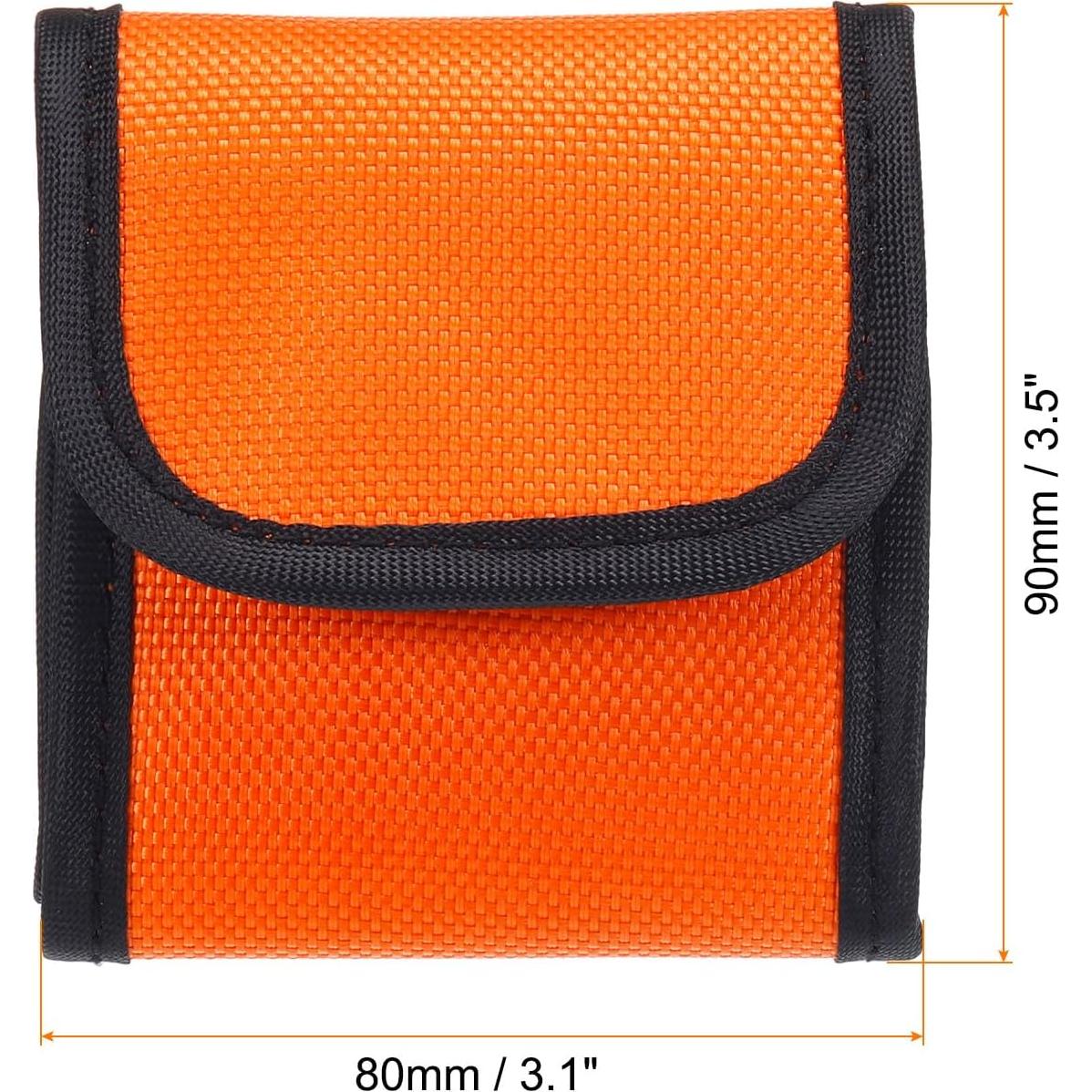 Funda de Filtro de Lente PATIKIL 4 Bolsillos 58mm Naranja