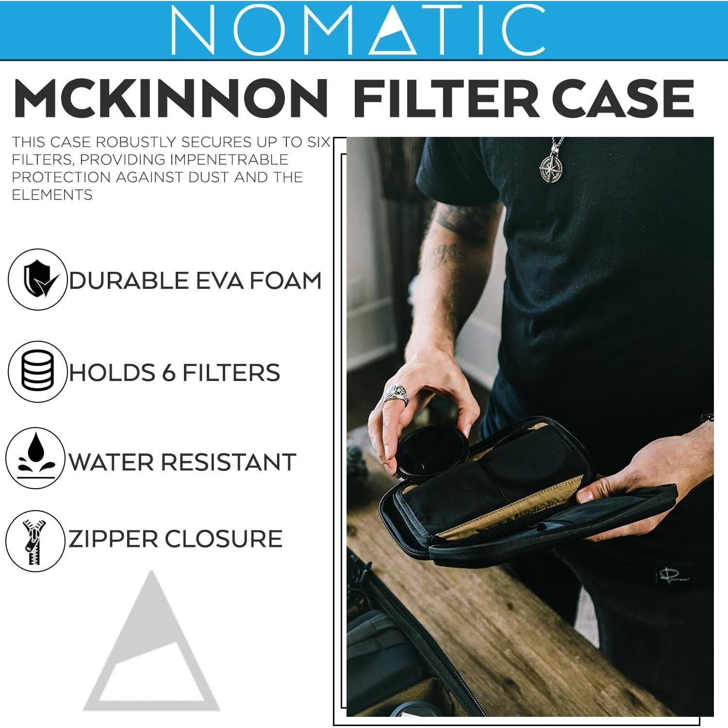 Funda de Filtros NOMATIC McKinnon para Cámara - 6 Filtros 82mm