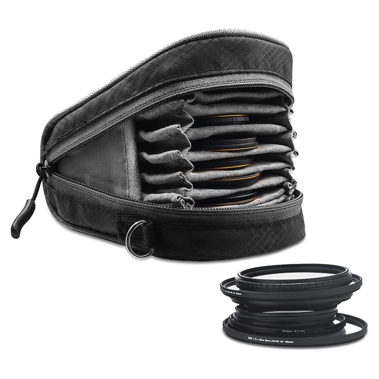 Bolsa de Filtro Lightdow para Lentes 37mm-95mm Resistente al Agua