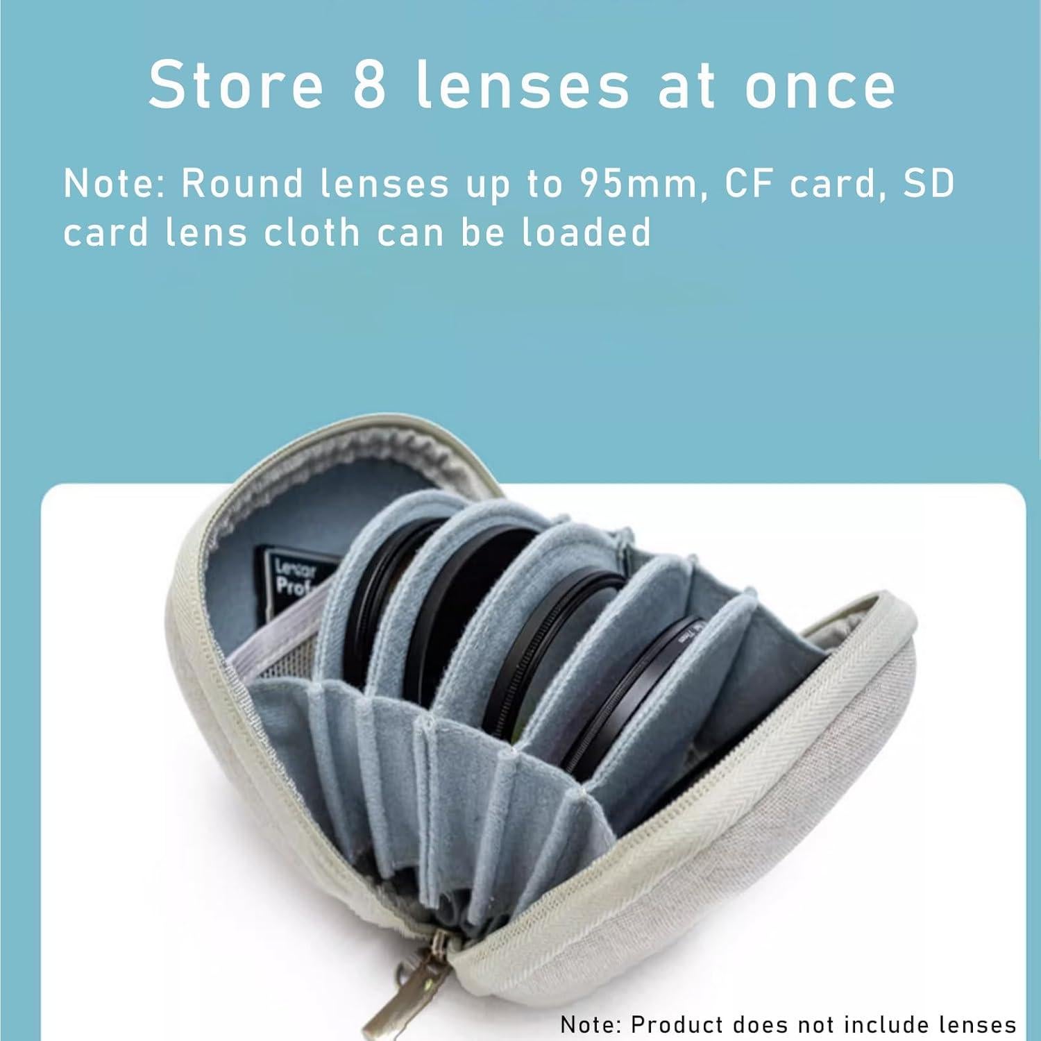 Funda de Filtro de Lente Nkmooxe 95mm Impermeable y Duradera