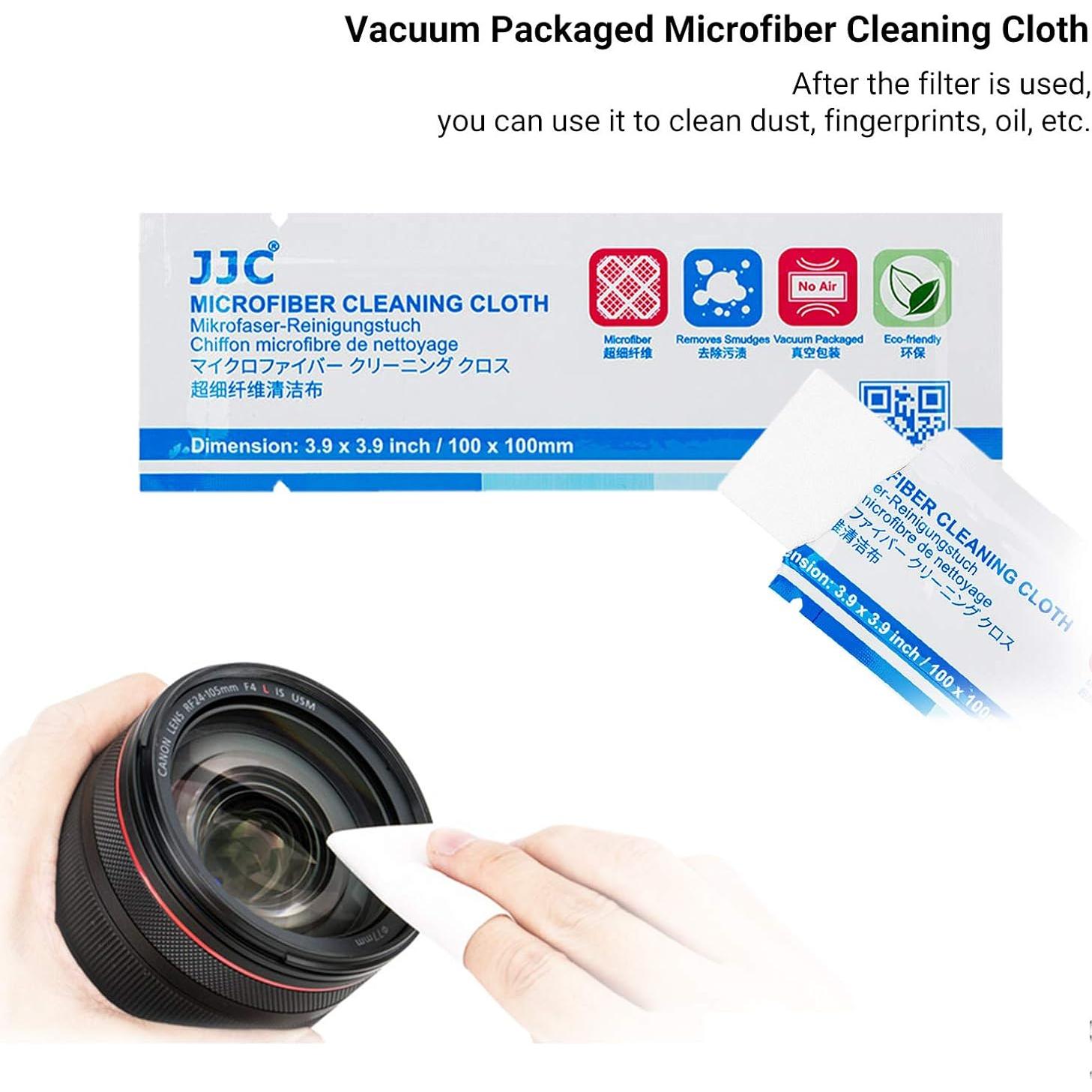 Funda de Filtro Plegable JJC 4 Bolsillos hasta 58mm con Paño