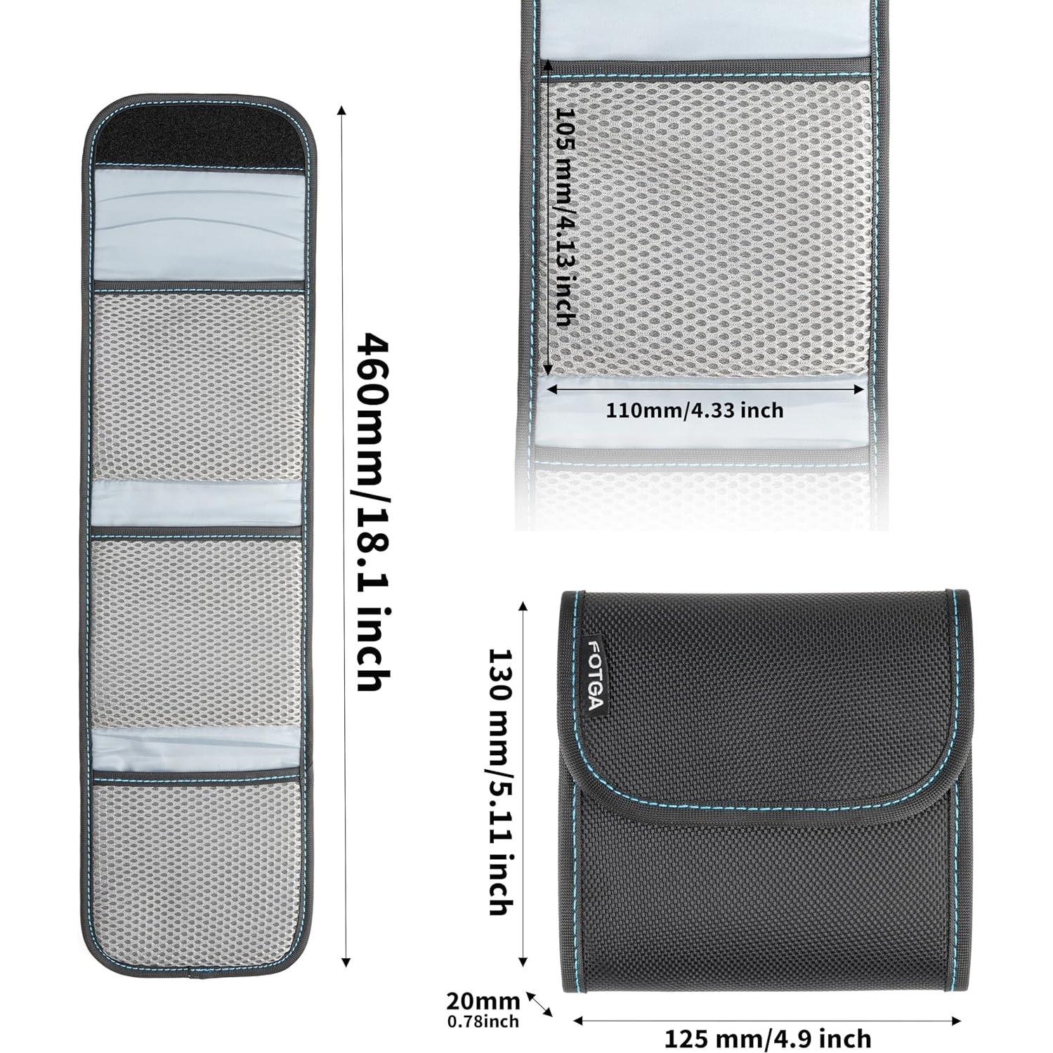 FOTGA Funda de Filtro de Lente 3 Ranuras 100mm y Circular 95mm