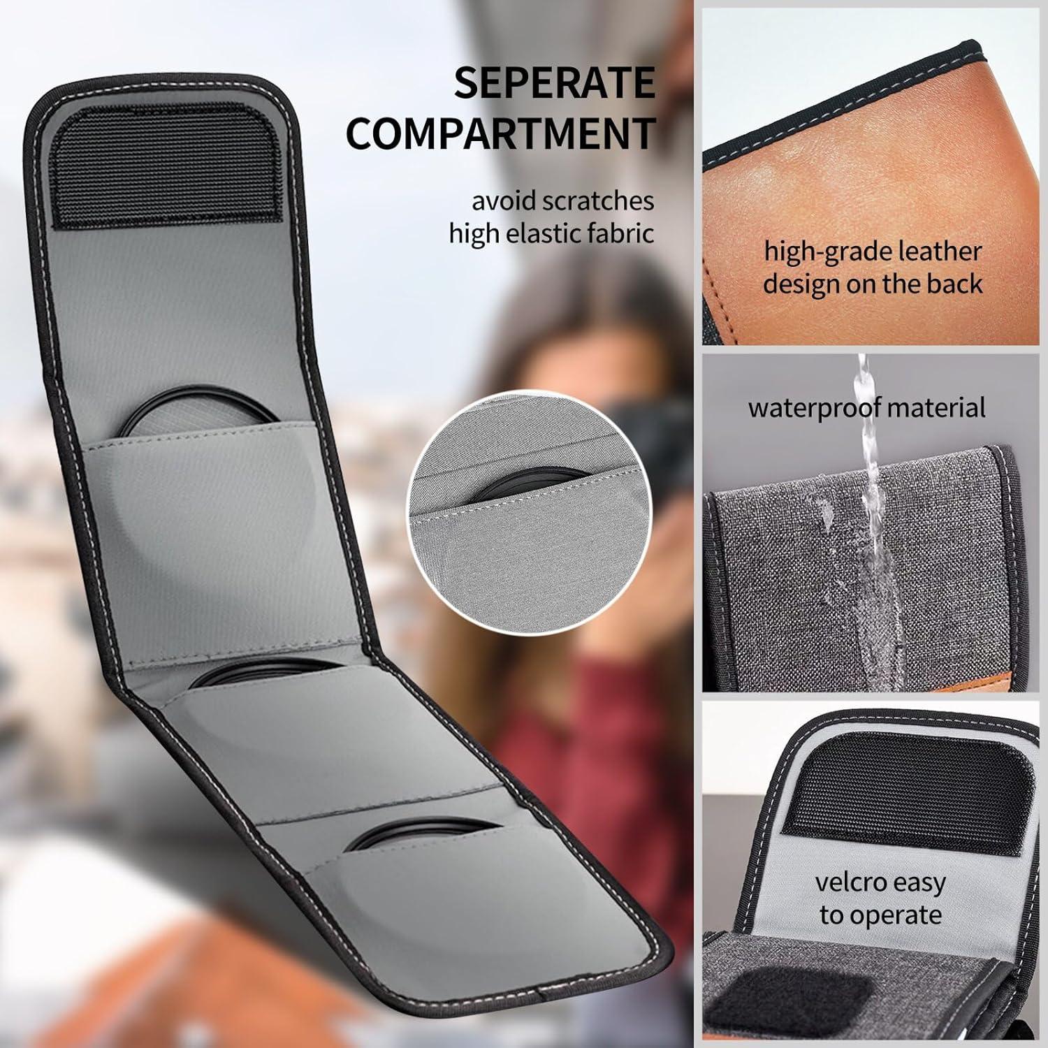 Bolsa de Cintura KELIIE para Filtros de Fotografía 25-82mm