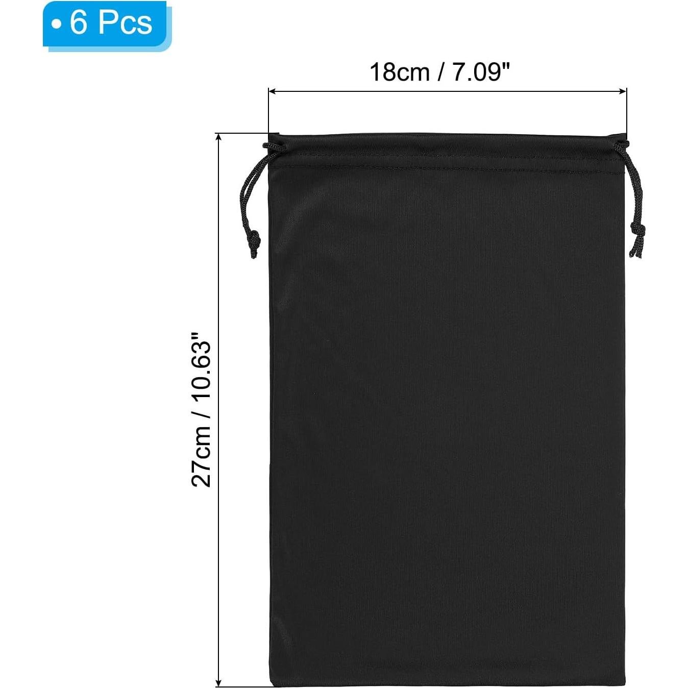 Bolsa de Gafas de Esquí PATIKIL Microfibra 27x18cm Negra