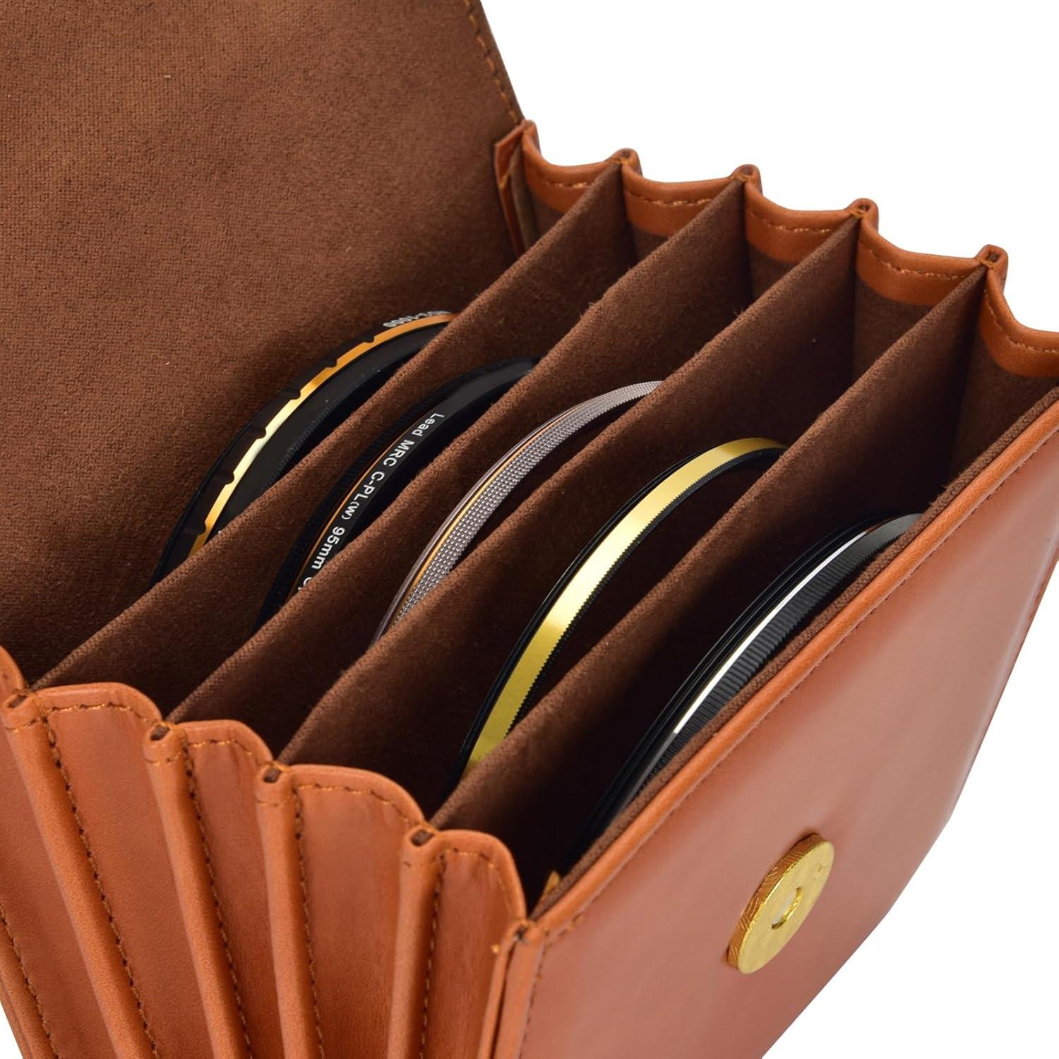 Funda de Filtro de Lente Gugxiom para 5 Filtros hasta 100mm