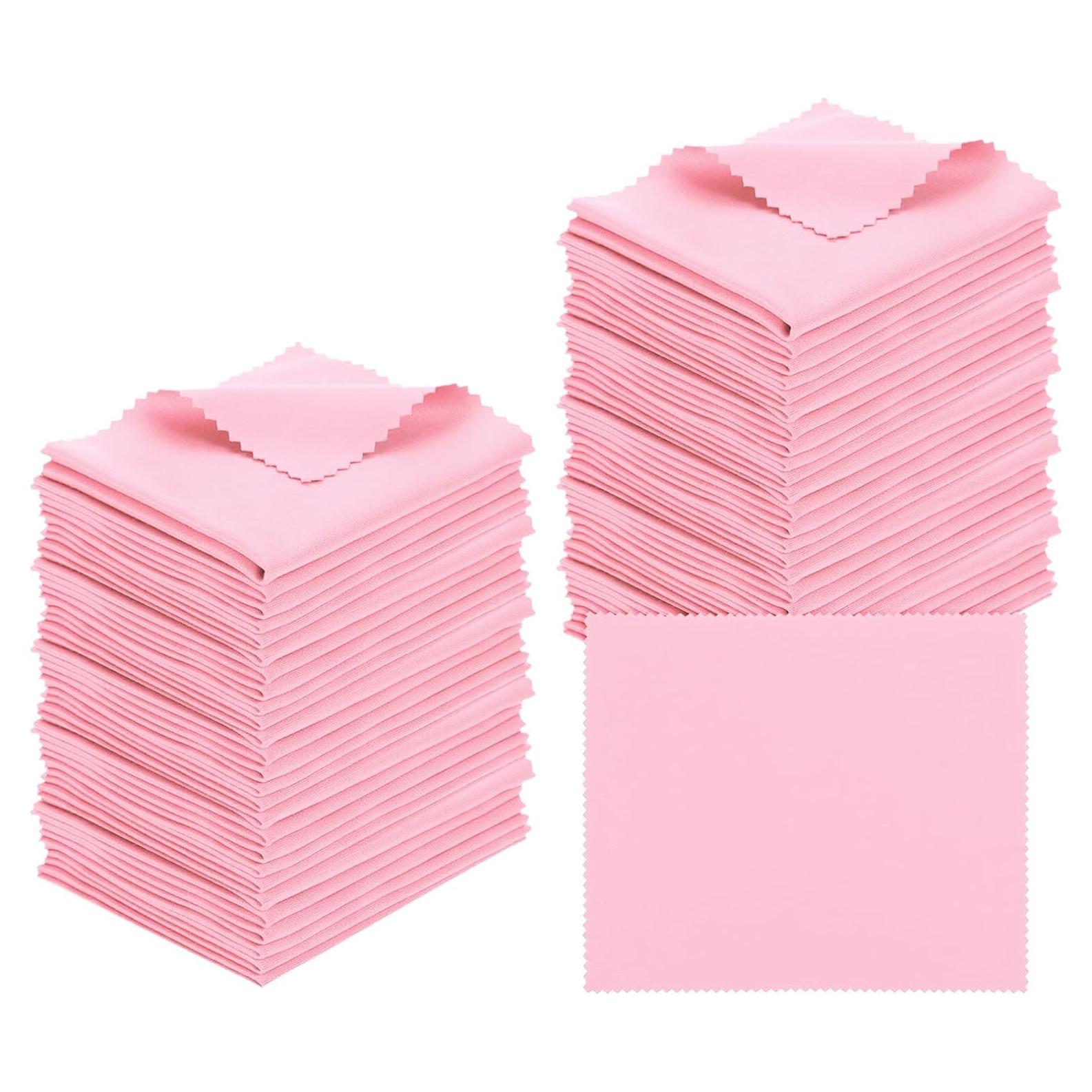 Paño de Microfibra PATIKIL Rosa 18x15cm - Paquete de 50