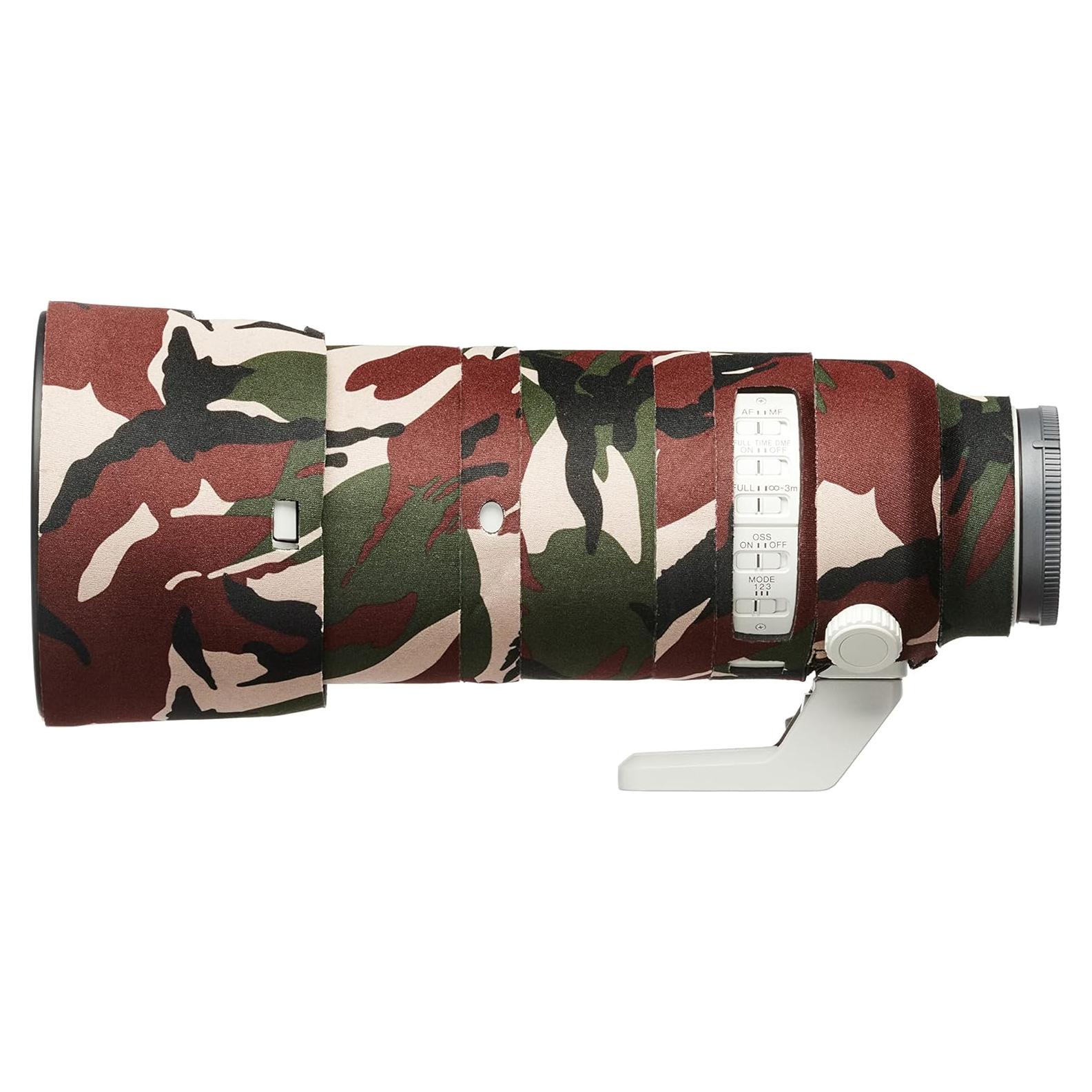 Funda para lente fácilCover Oak Sony FE 70-200mm camuflaje verde