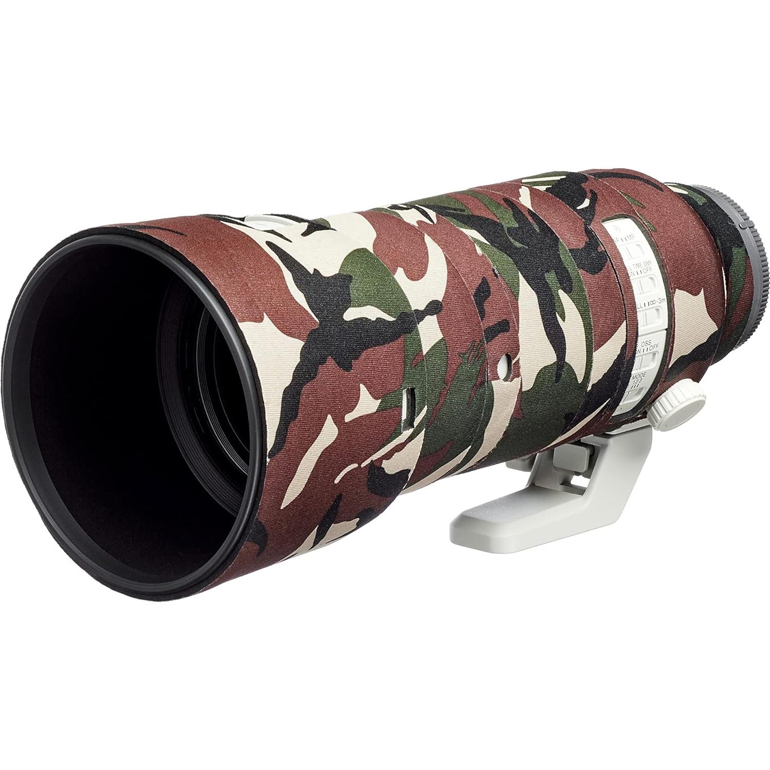 Funda para lente fácilCover Oak Sony FE 70-200mm camuflaje verde