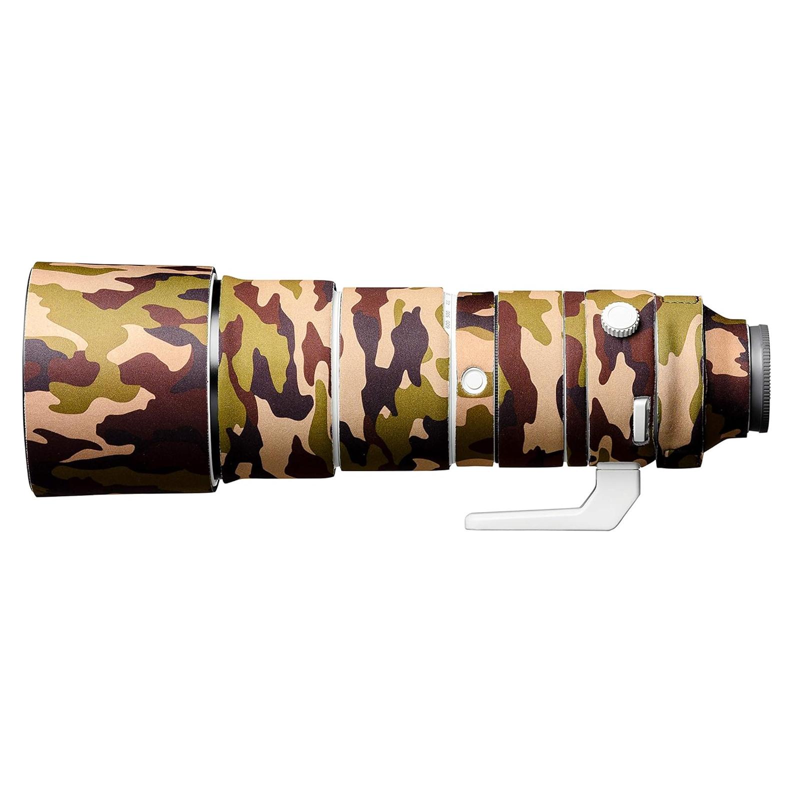 Funda de protección para lente easyCover Camuflaje marrón Sony FE 200-600