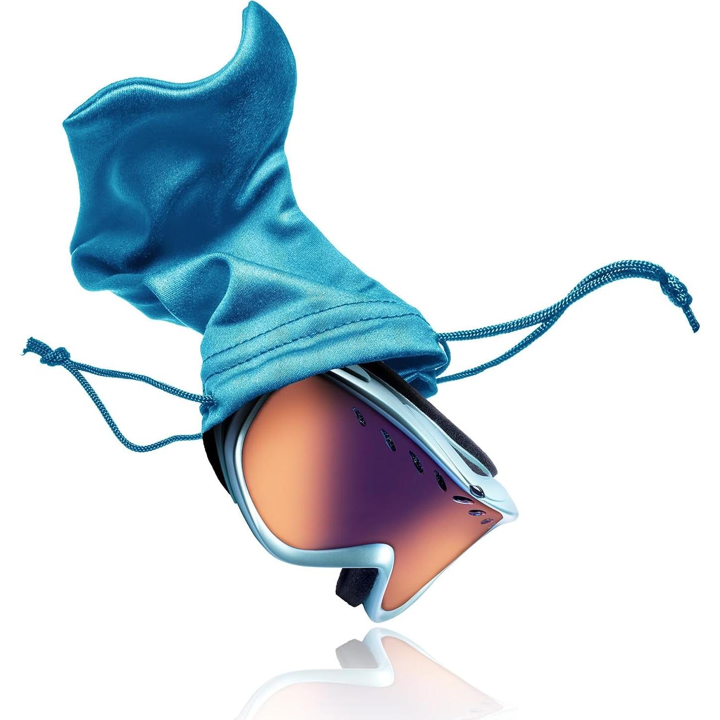 Bolsa de Gafas de Esquí PATIKIL Microfibra Amarillo 18x27cm