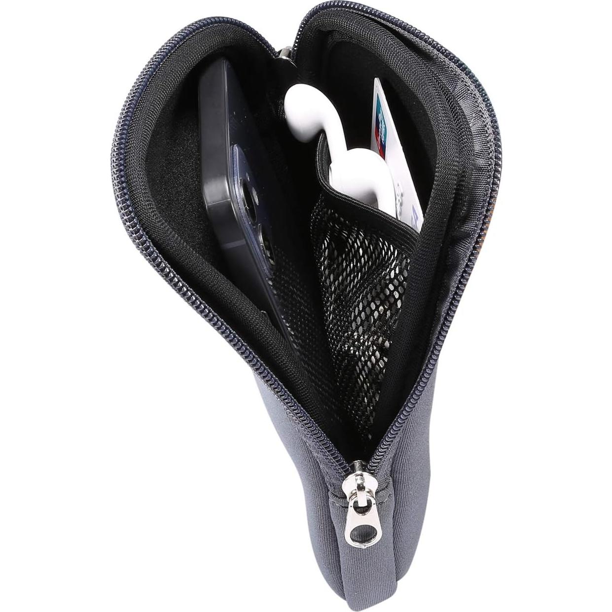 Funda de neopreno para teléfono YHENCY Extra Grande Gris