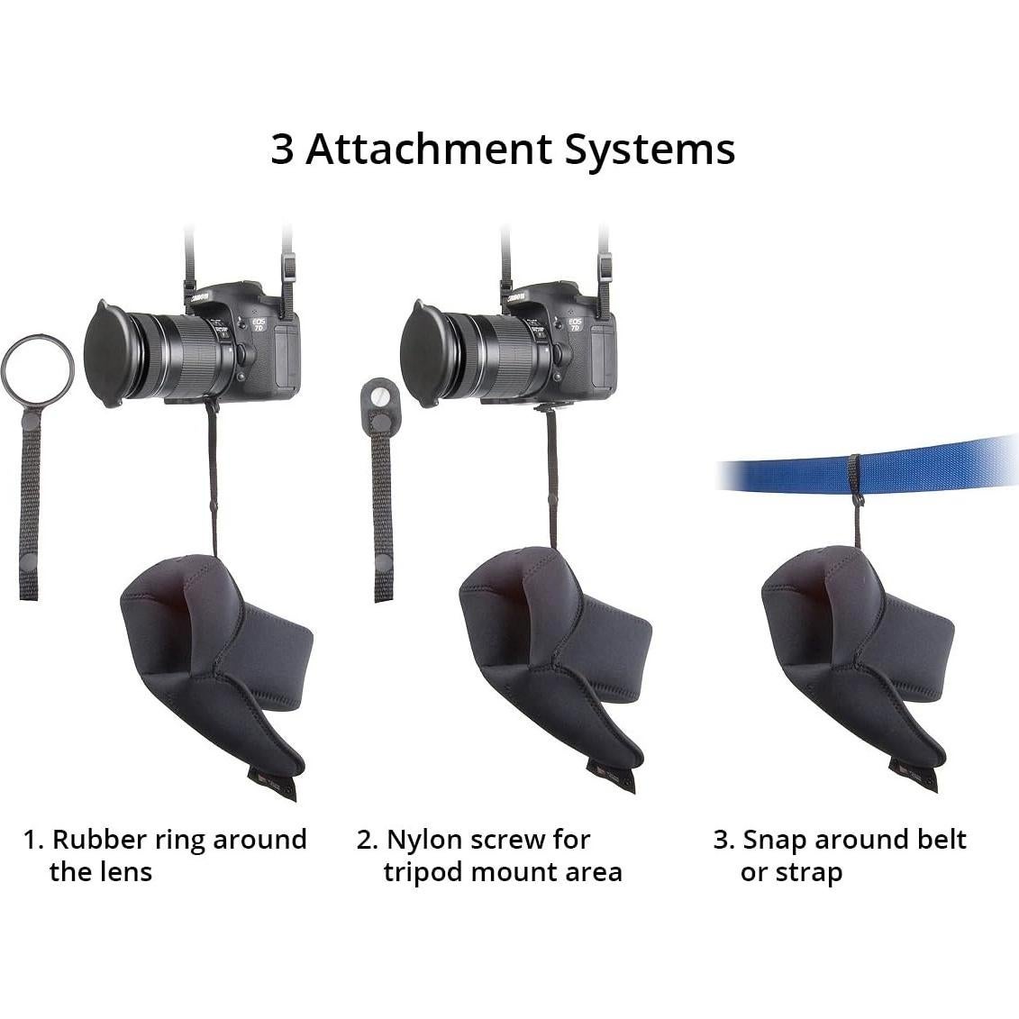 Funda suave OP/TECH USA para cámara y telémetro - Neopreno