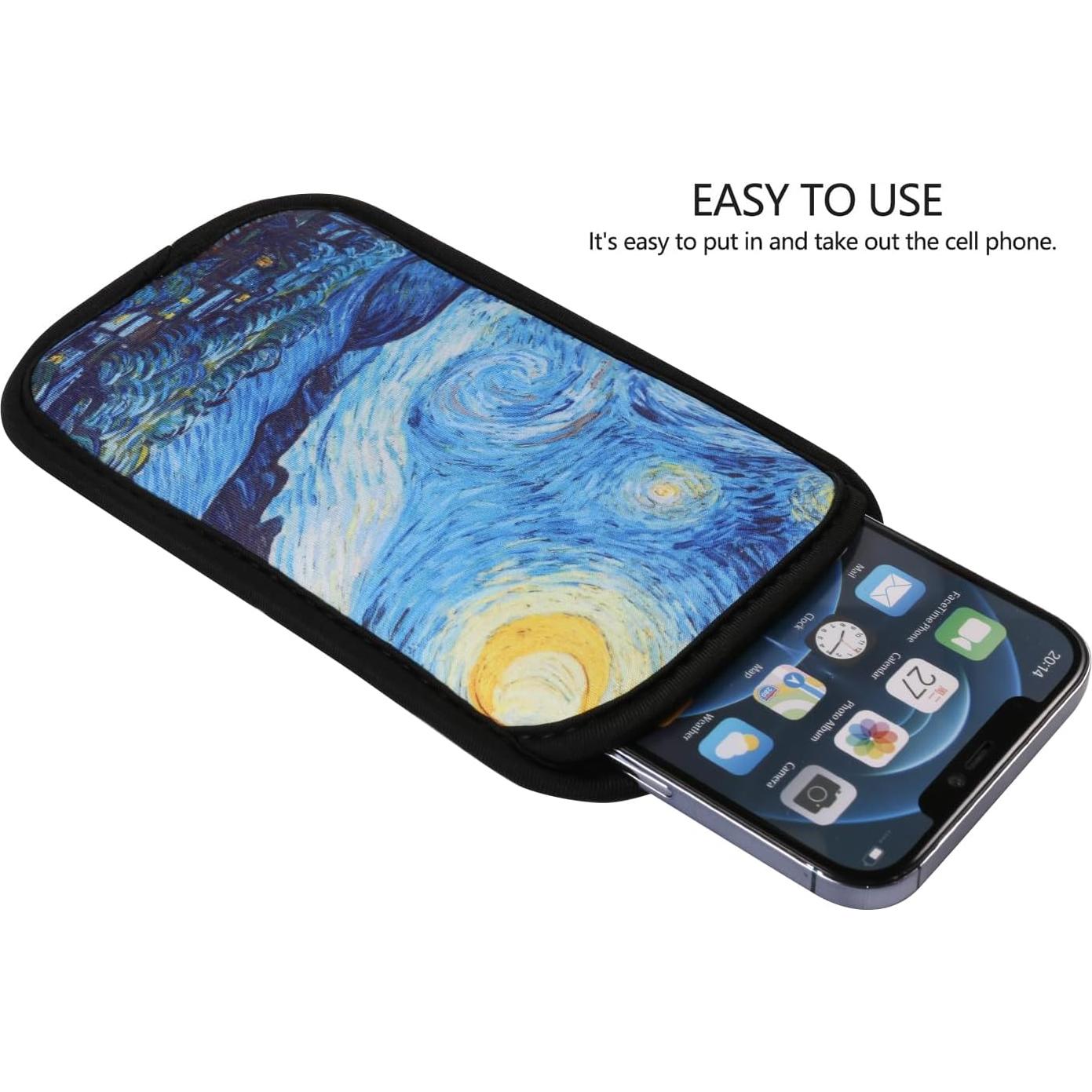 Funda de Neopreno YICHEEY Grande Noche Estrellada para Celular