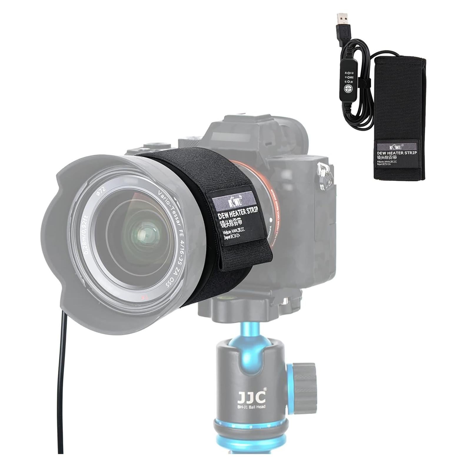 Calentador de Lentes KIWIFOTOS para Lentes 80-110mm USB